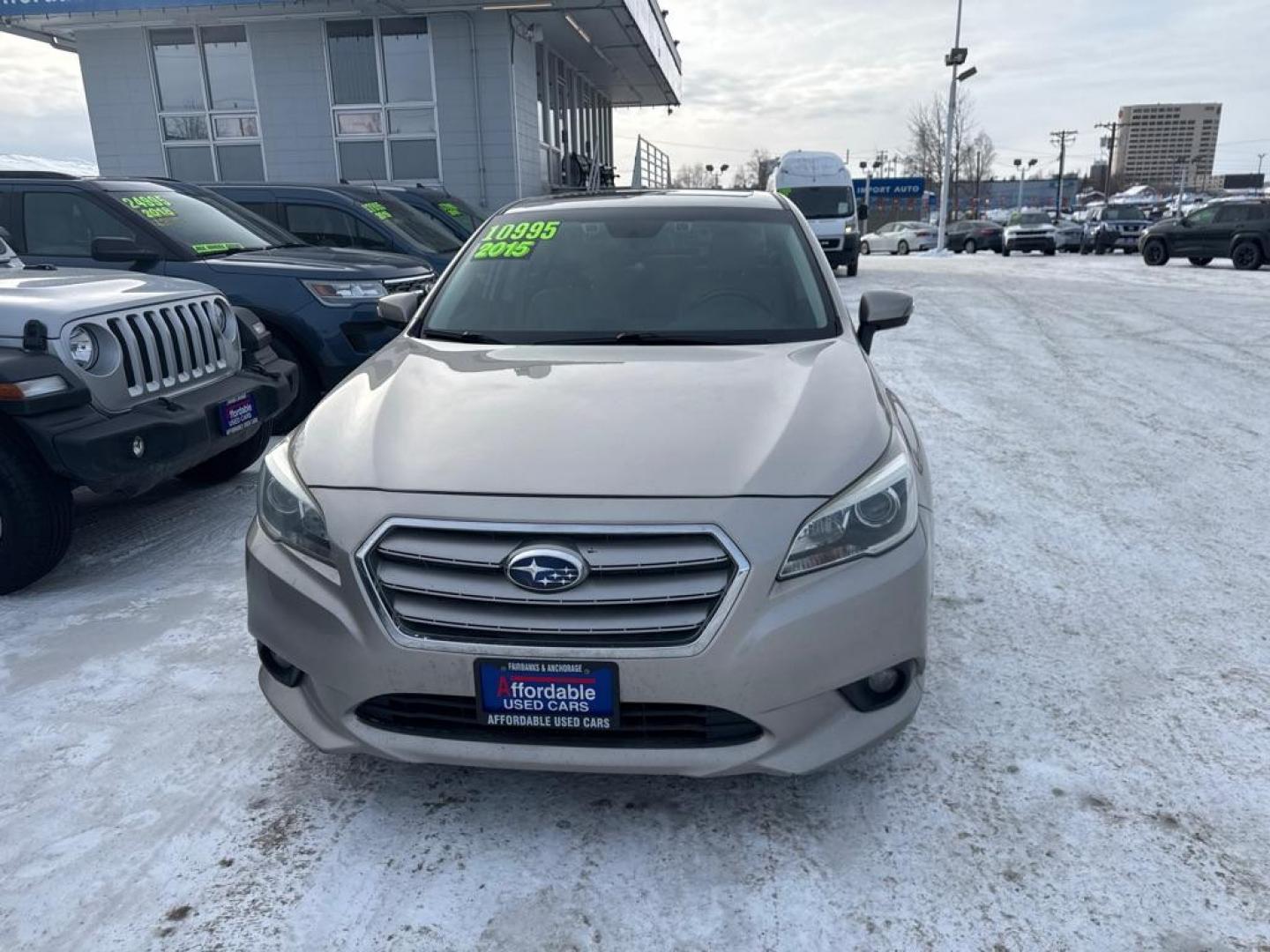 2015 BEIGE SUBARU LEGACY 2.5I LIMITED (4S3BNBN61F3) with an 2.5L engine, Continuously Variable transmission, located at 929 East 8th Ave, Anchorage, AK, 99501, (907) 274-2277, 61.214783, -149.866074 - Photo#0