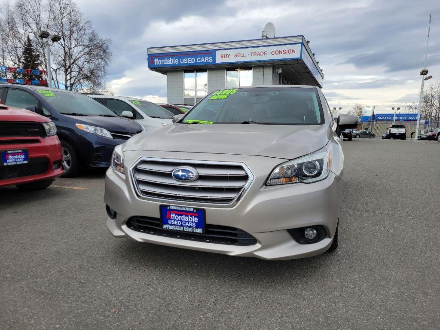 2015 BEIGE SUBARU LEGACY 2.5I LIMITED (4S3BNBN61F3) with an 2.5L engine, Continuously Variable transmission, located at 929 East 8th Ave, Anchorage, AK, 99501, (907) 274-2277, 61.214783, -149.866074 - Photo#0