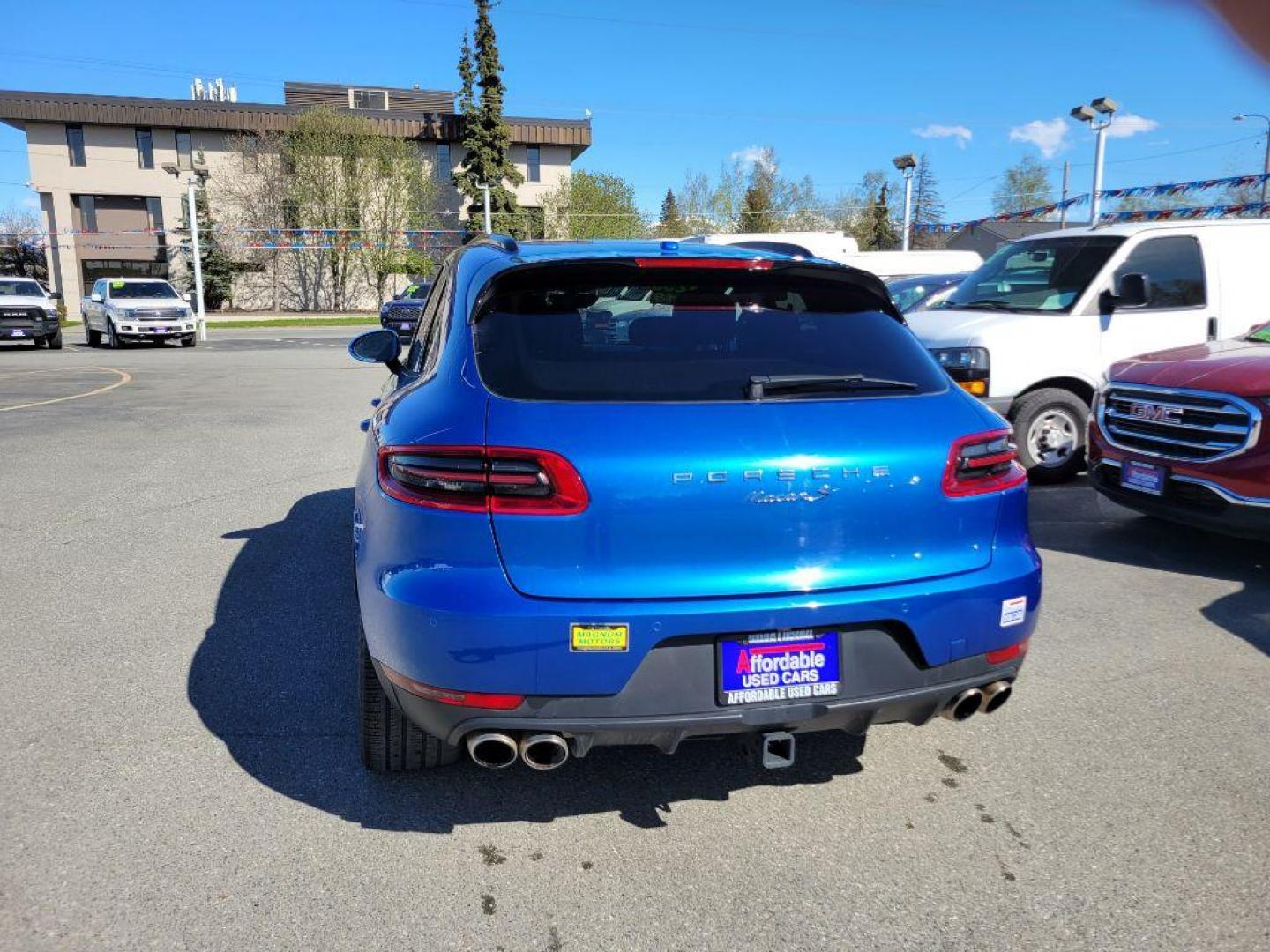 2018 BLUE PORSCHE MACAN S (WP1AB2A54JL) with an 3.0L engine, Automatic transmission, located at 929 East 8th Ave, Anchorage, AK, 99501, (907) 274-2277, 61.214783, -149.866074 - Photo#2