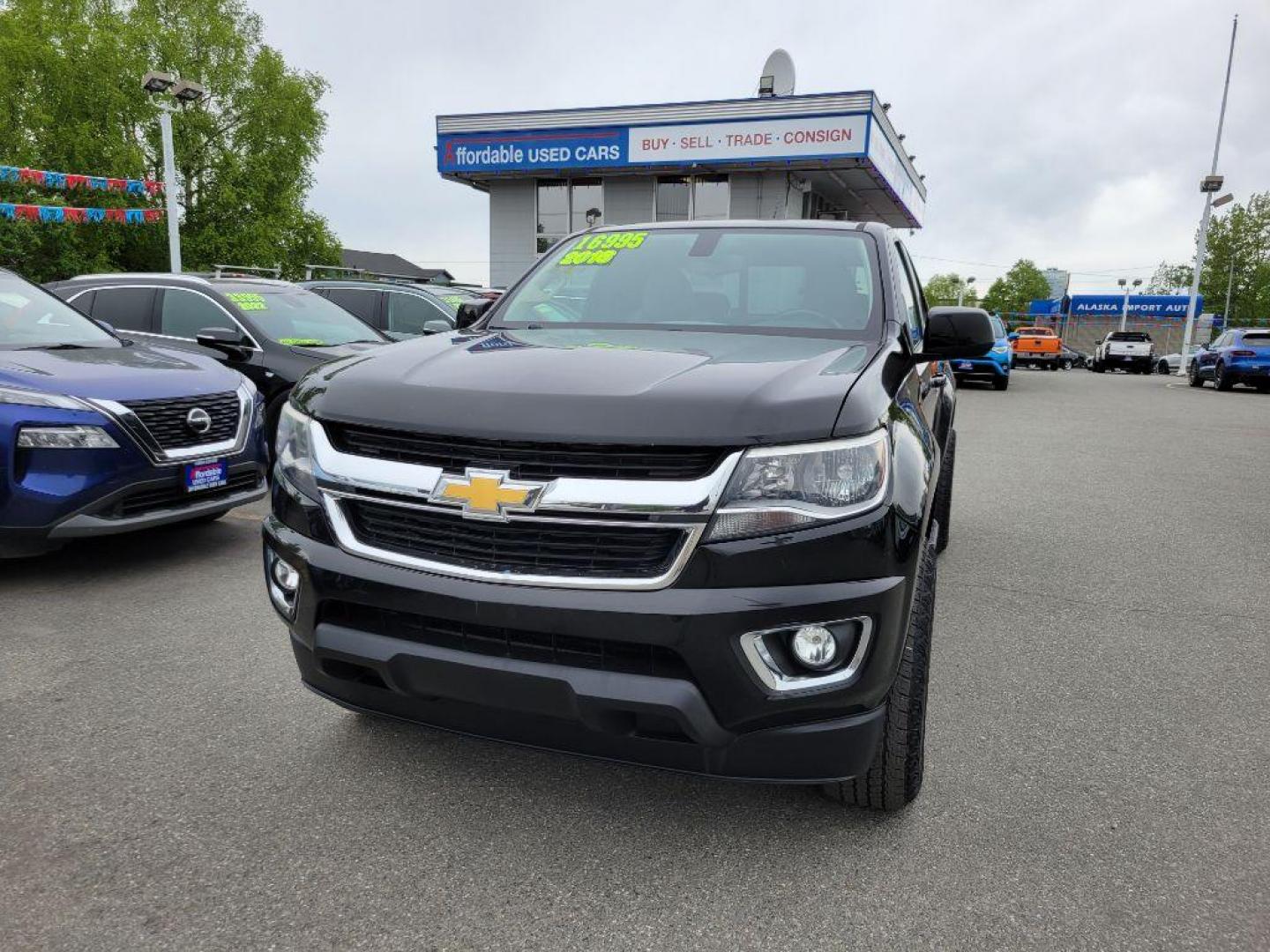 2016 BLACK CHEVROLET COLORADO LT (1GCHSCEA4G1) with an 2.5L engine, Automatic transmission, located at 929 East 8th Ave, Anchorage, AK, 99501, (907) 274-2277, 61.214783, -149.866074 - Photo#0