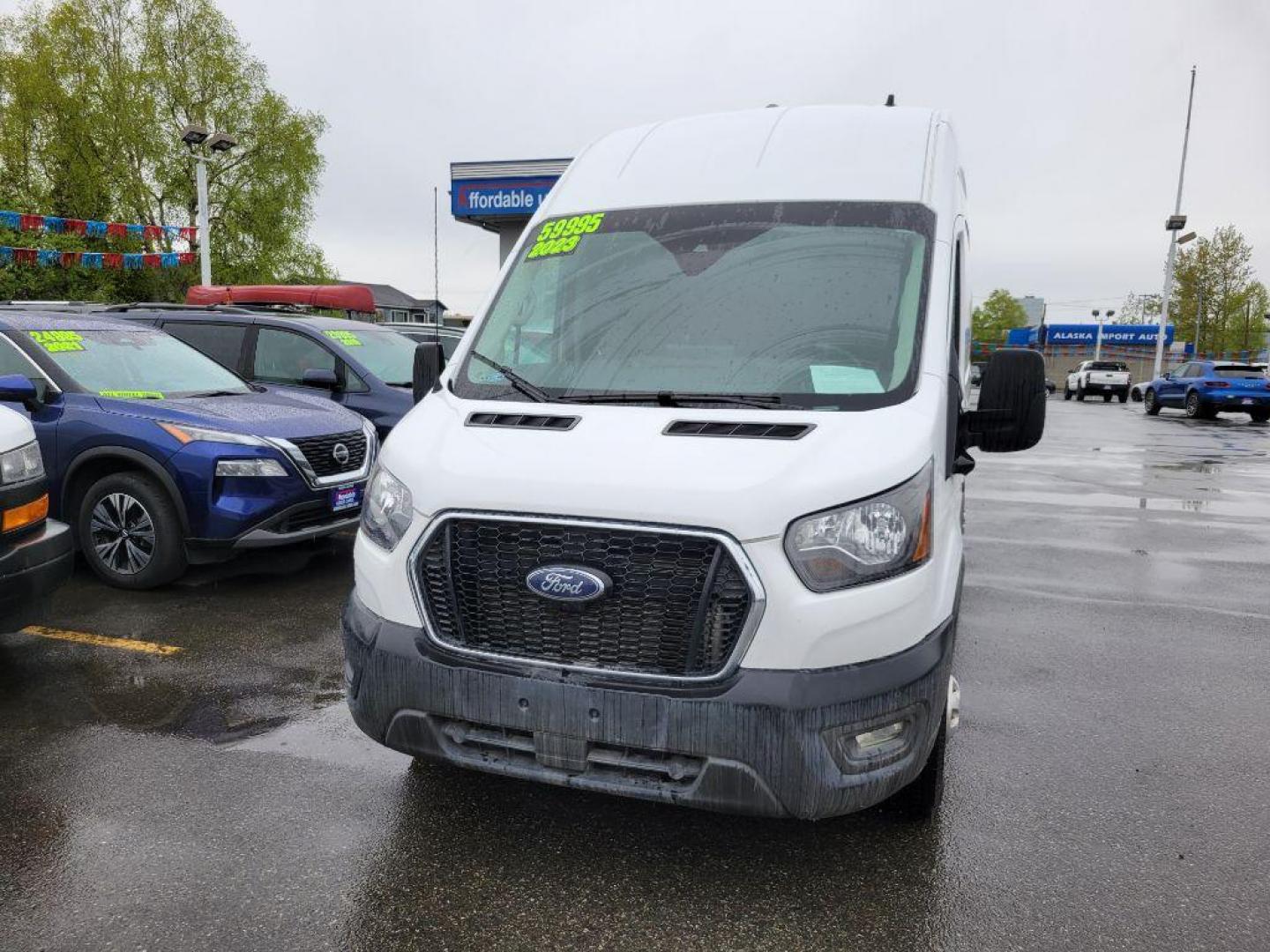 2023 WHITE FORD TRANSIT T-350 (1FTBW3UG4PK) with an 3.5L engine, Automatic transmission, located at 929 East 8th Ave, Anchorage, AK, 99501, (907) 274-2277, 61.214783, -149.866074 - Photo#0