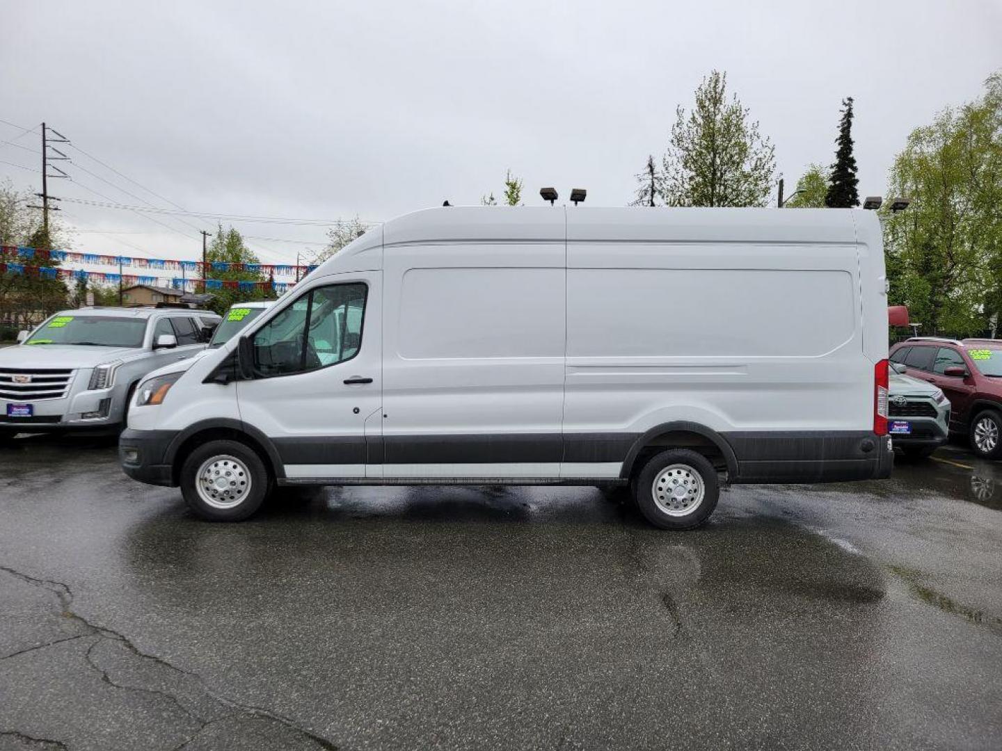 2023 WHITE FORD TRANSIT T-350 (1FTBW3UG4PK) with an 3.5L engine, Automatic transmission, located at 929 East 8th Ave, Anchorage, AK, 99501, (907) 274-2277, 61.214783, -149.866074 - Photo#1