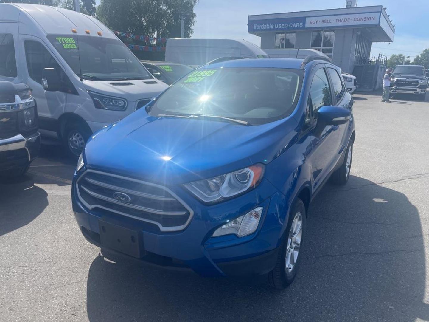 2021 BLUE FORD ECOSPORT SE (MAJ6S3GL8MC) with an 2.0L engine, Automatic transmission, located at 929 East 8th Ave, Anchorage, AK, 99501, (907) 274-2277, 61.214783, -149.866074 - Photo#0