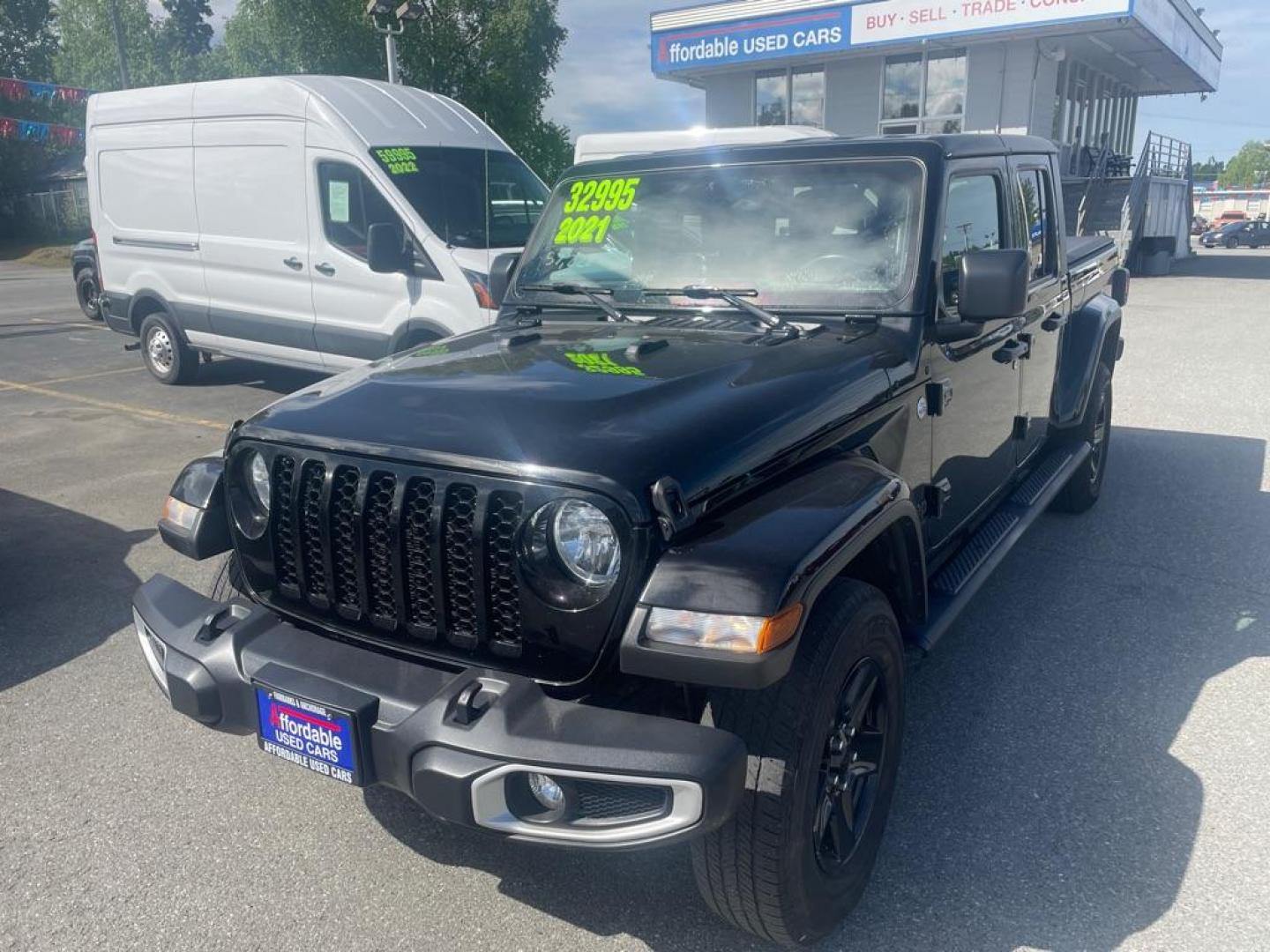 2021 BLACK JEEP GLADIATOR SPORT (1C6HJTAG3ML) with an 3.6L engine, Automatic transmission, located at 929 East 8th Ave, Anchorage, AK, 99501, (907) 274-2277, 61.214783, -149.866074 - Photo#0