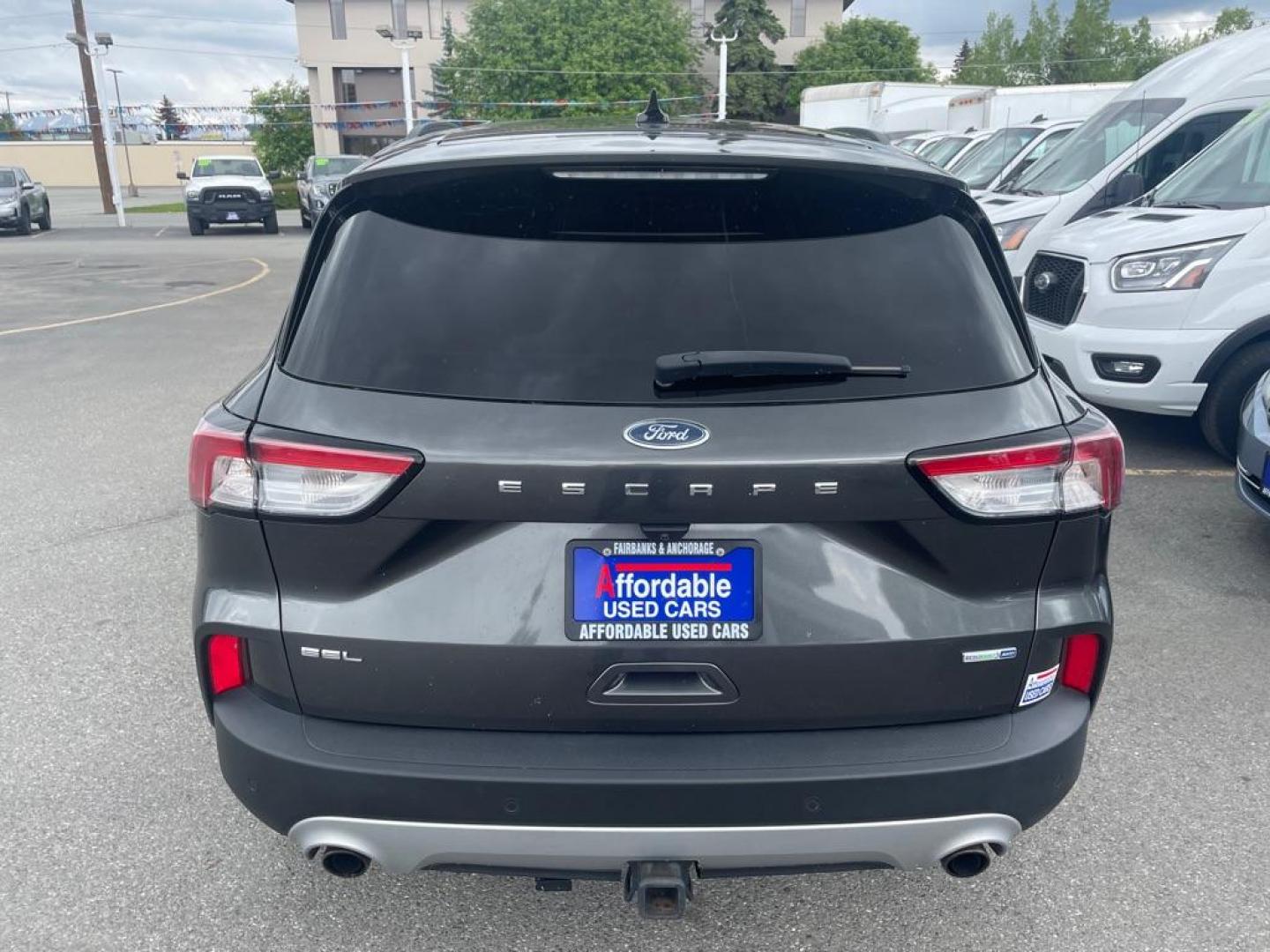 2020 GRAY FORD ESCAPE SEL (1FMCU9H96LU) with an 2.0L engine, Automatic transmission, located at 929 East 8th Ave, Anchorage, AK, 99501, (907) 274-2277, 61.214783, -149.866074 - Photo#2