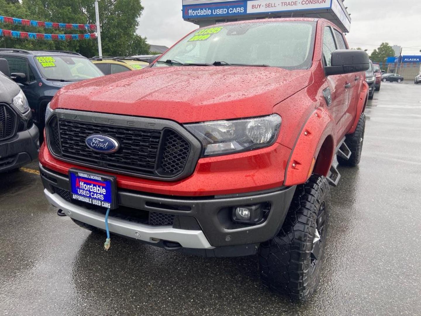 2019 RED FORD RANGER XLT (1FTER4FH0KL) with an 2.3L engine, Automatic transmission, located at 929 East 8th Ave, Anchorage, AK, 99501, (907) 274-2277, 61.214783, -149.866074 - Photo#0