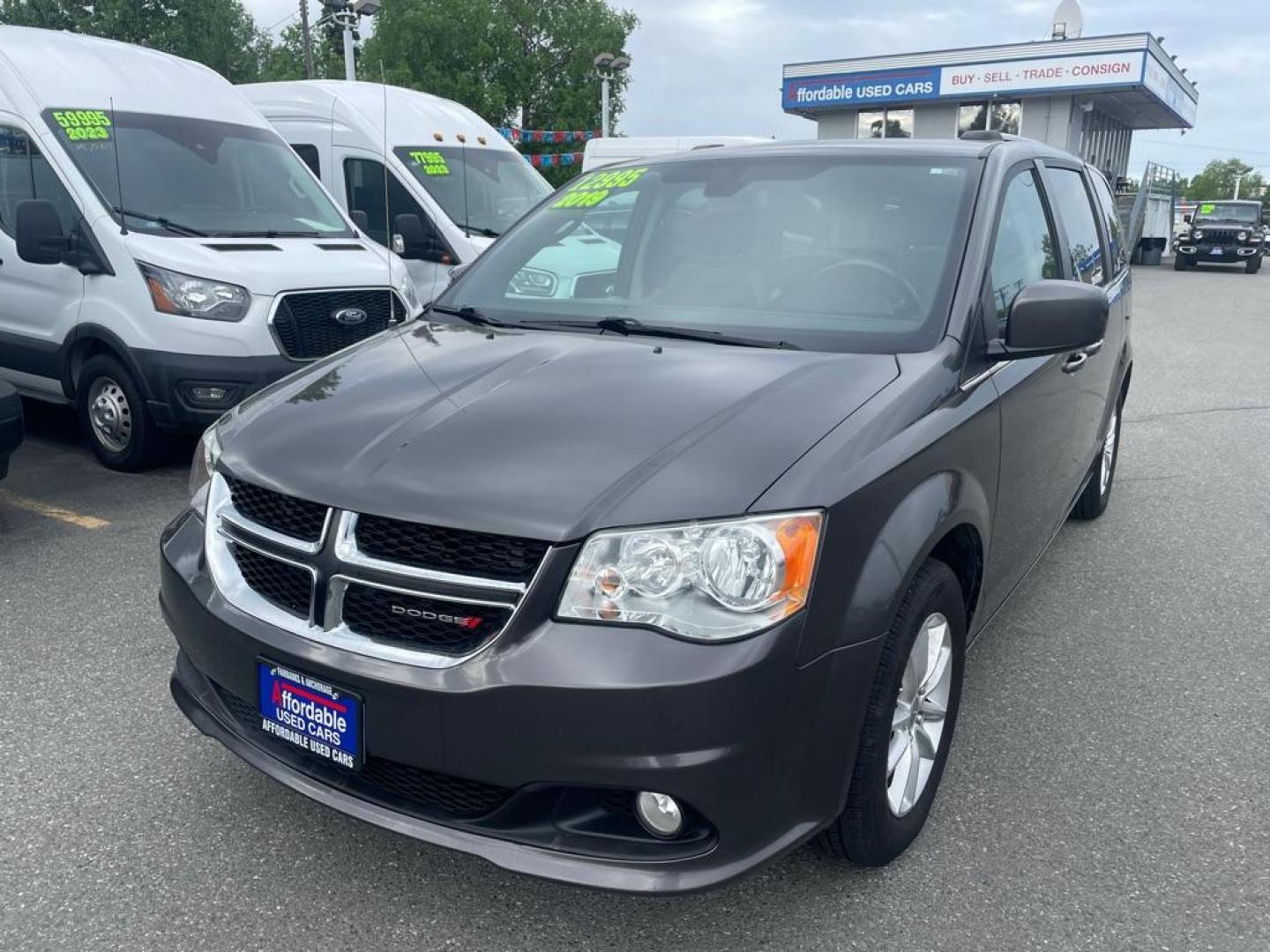 2019 BLACK DODGE GRAND CARAVAN SXT (2C4RDGCG2KR) with an 3.6L engine, Automatic transmission, located at 929 East 8th Ave, Anchorage, AK, 99501, (907) 274-2277, 61.214783, -149.866074 - Photo#0