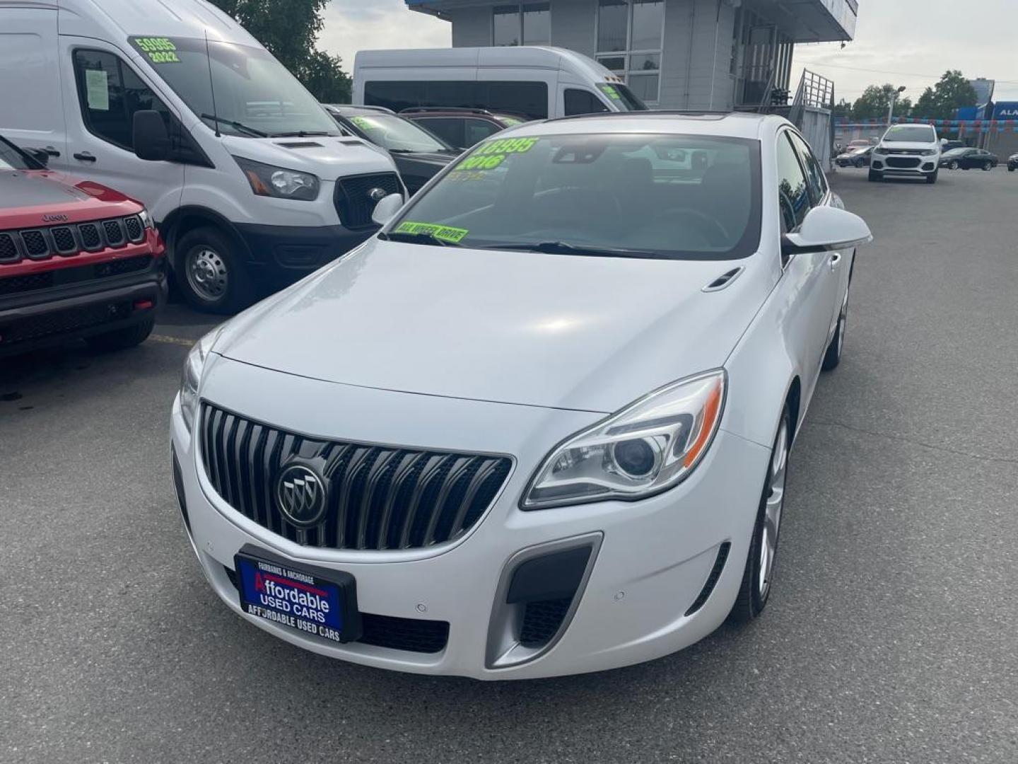 2016 WHITE BUICK REGAL GS (2G4GV5GX3G9) with an 2.0L engine, Automatic transmission, located at 929 East 8th Ave, Anchorage, AK, 99501, (907) 274-2277, 61.214783, -149.866074 - Photo#0