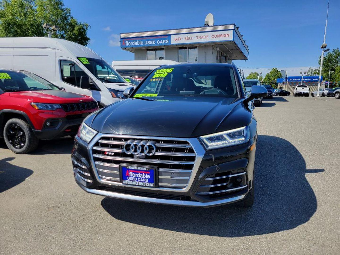 2018 BLACK AUDI SQ5 PRESTIGE (WA1C4AFY1J2) with an 3.0L engine, Automatic transmission, located at 929 East 8th Ave, Anchorage, AK, 99501, (907) 274-2277, 61.214783, -149.866074 - Photo#0