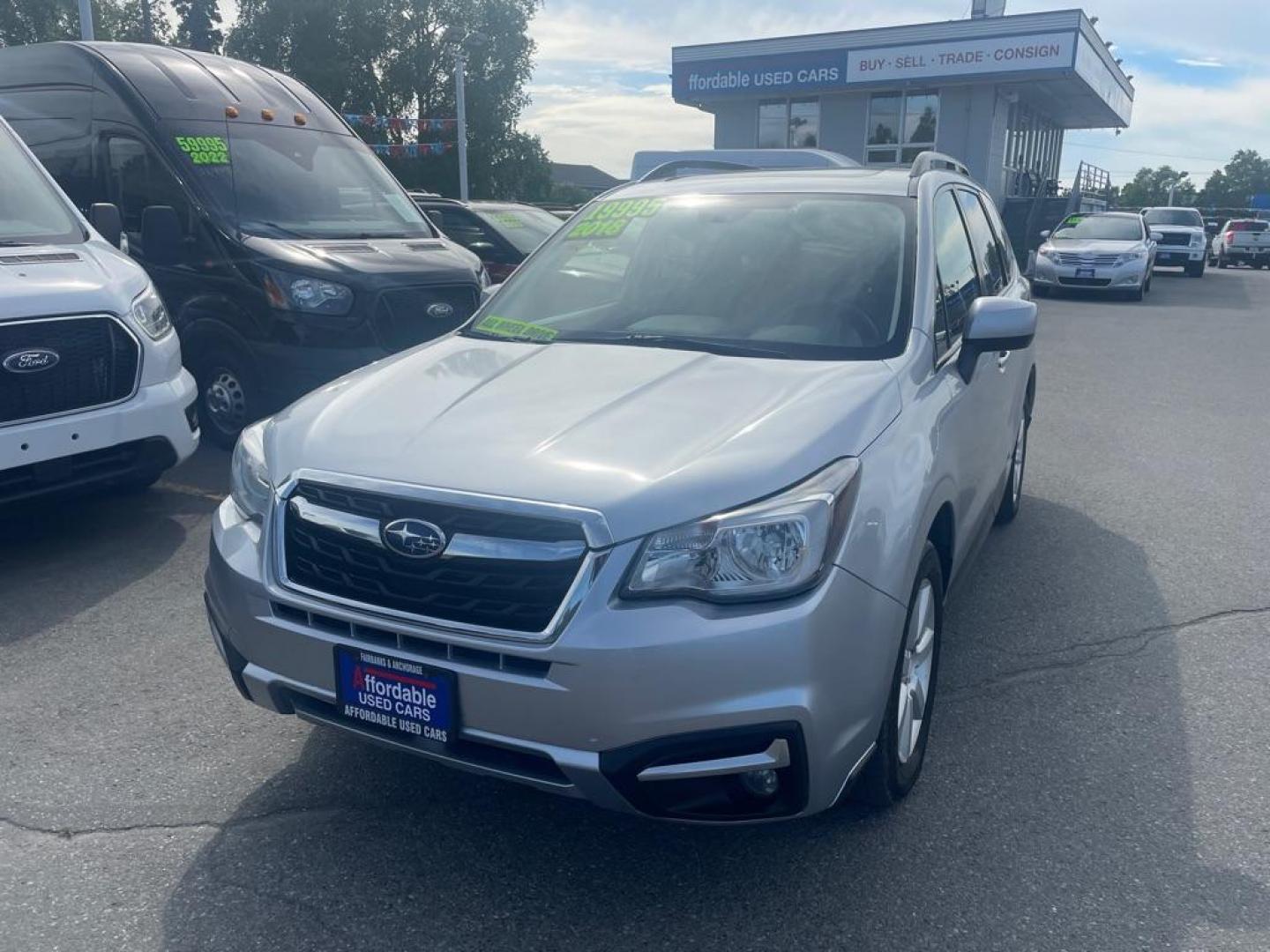 2018 SILVER SUBARU FORESTER 2.5I PREMIUM (JF2SJAGC9JH) with an 2.5L engine, 6-Speed Manual transmission, located at 929 East 8th Ave, Anchorage, AK, 99501, (907) 274-2277, 61.214783, -149.866074 - Photo#0