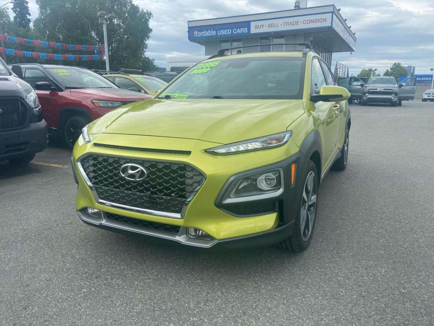 2020 GREEN HYUNDAI KONA LIMITED (KM8K3CA52LU) with an 1.6L engine, Automatic transmission, located at 929 East 8th Ave, Anchorage, AK, 99501, (907) 274-2277, 61.214783, -149.866074 - Photo#0