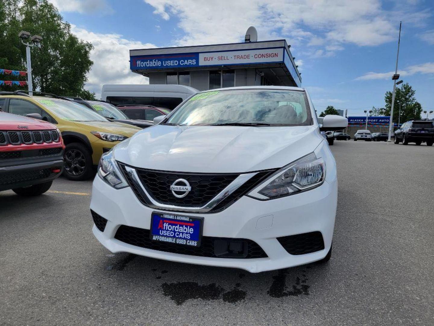 2018 WHITE NISSAN SENTRA S (3N1AB7AP9JY) with an 1.8L engine, Continuously Variable transmission, located at 929 East 8th Ave, Anchorage, AK, 99501, (907) 274-2277, 61.214783, -149.866074 - Photo#0