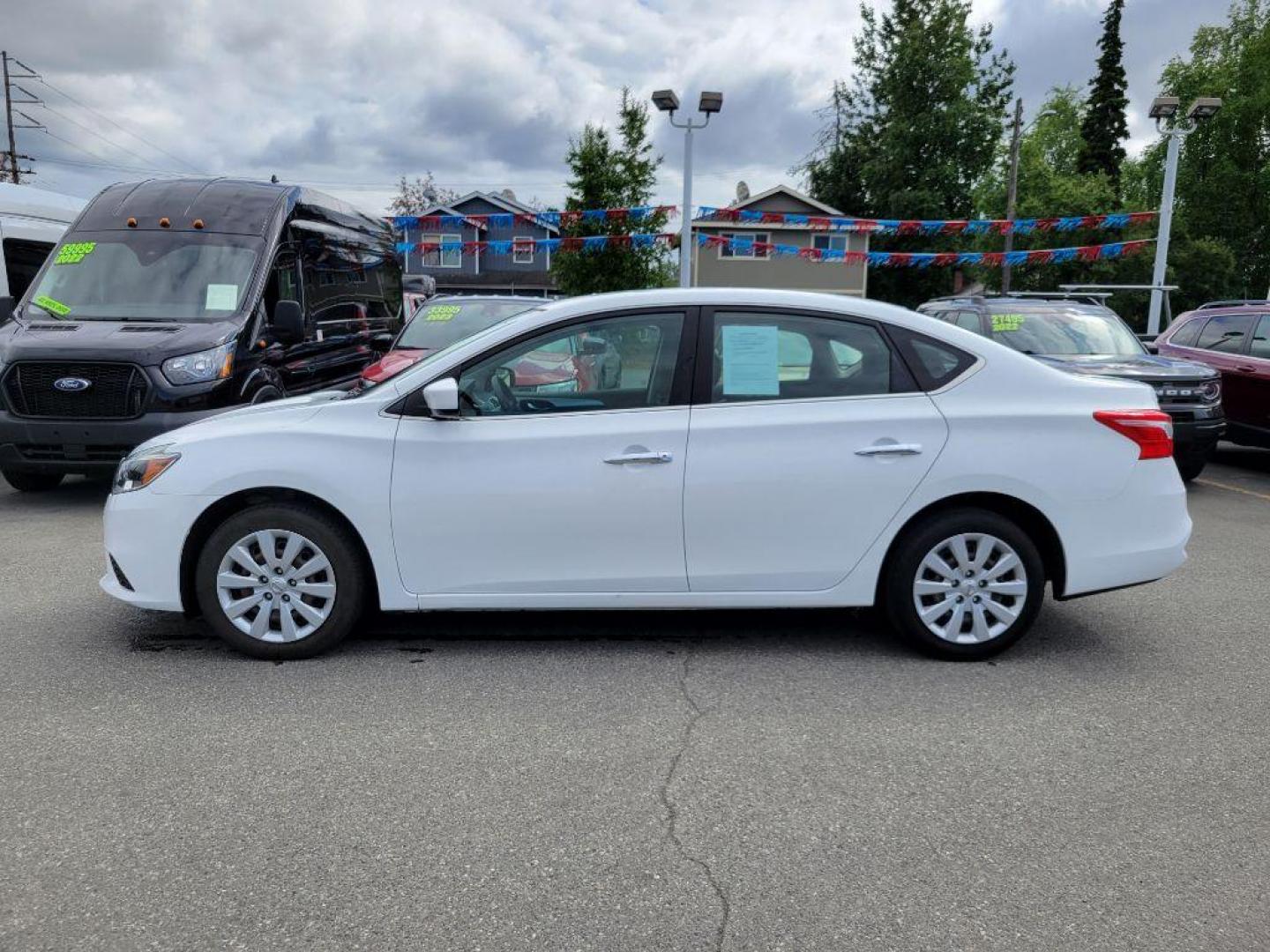 2018 WHITE NISSAN SENTRA S (3N1AB7AP9JY) with an 1.8L engine, Continuously Variable transmission, located at 929 East 8th Ave, Anchorage, AK, 99501, (907) 274-2277, 61.214783, -149.866074 - Photo#1