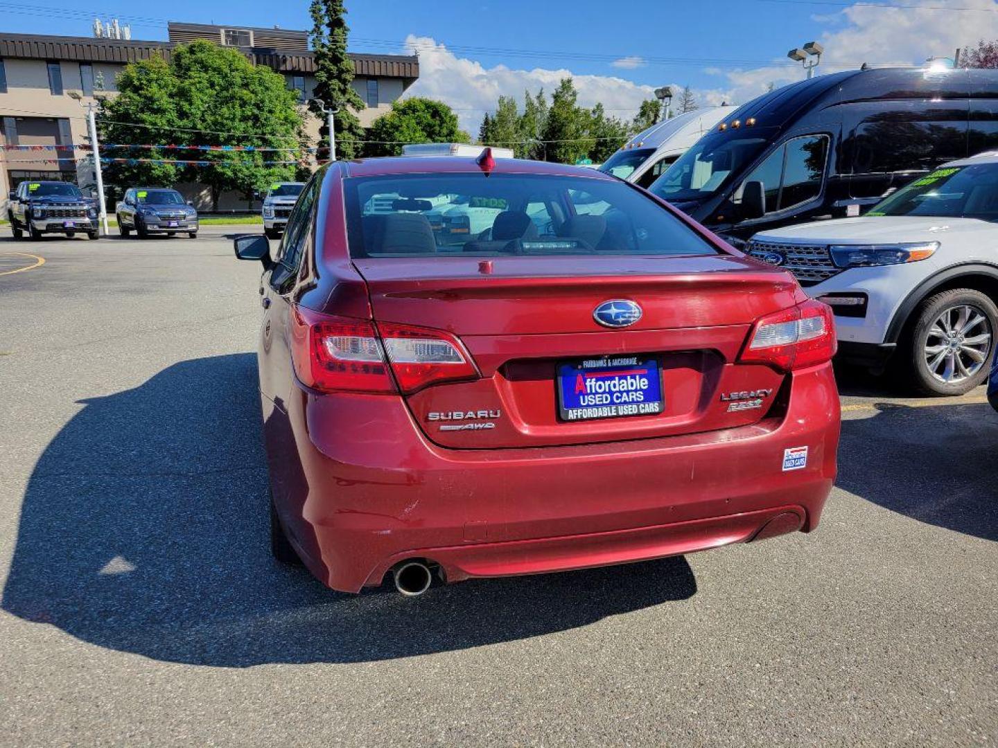 2017 RED SUBARU LEGACY 2.5I PREMIUM (4S3BNAC67H3) with an 2.5L engine, Continuously Variable transmission, located at 929 East 8th Ave, Anchorage, AK, 99501, (907) 274-2277, 61.214783, -149.866074 - Photo#1