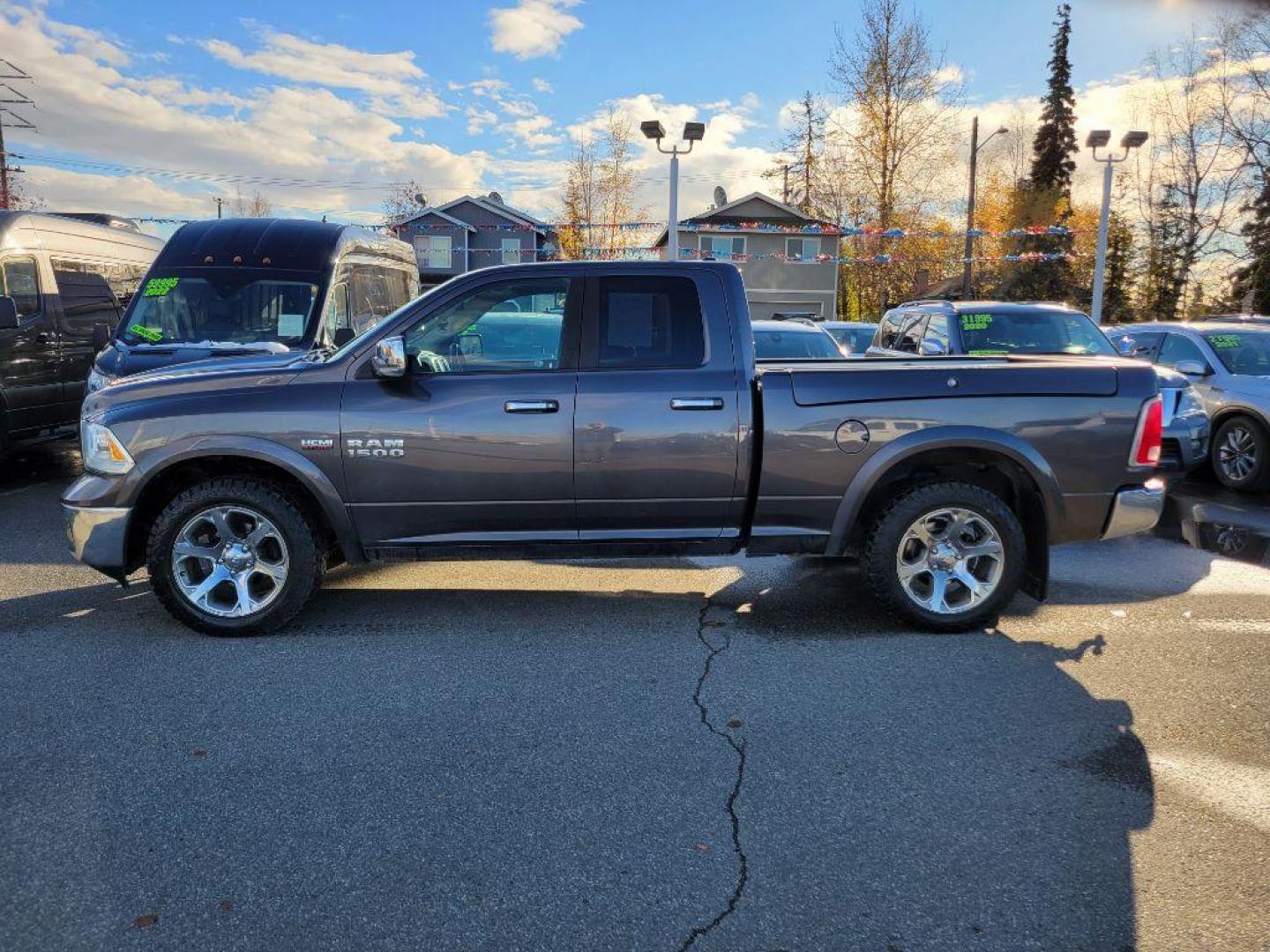 2016 GREY RAM 1500 LARAMIE (1C6RR7JT7GS) with an 5.7L engine, Automatic transmission, located at 929 East 8th Ave, Anchorage, AK, 99501, (907) 274-2277, 61.214783, -149.866074 - Photo#1