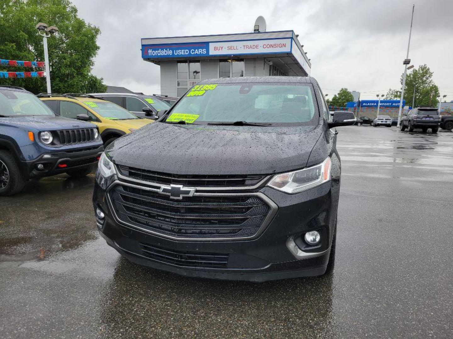 2019 BLACK CHEVROLET TRAVERSE PREMIER (1GNEVKKW2KJ) with an 3.6L engine, Automatic transmission, located at 929 East 8th Ave, Anchorage, AK, 99501, (907) 274-2277, 61.214783, -149.866074 - Photo#0