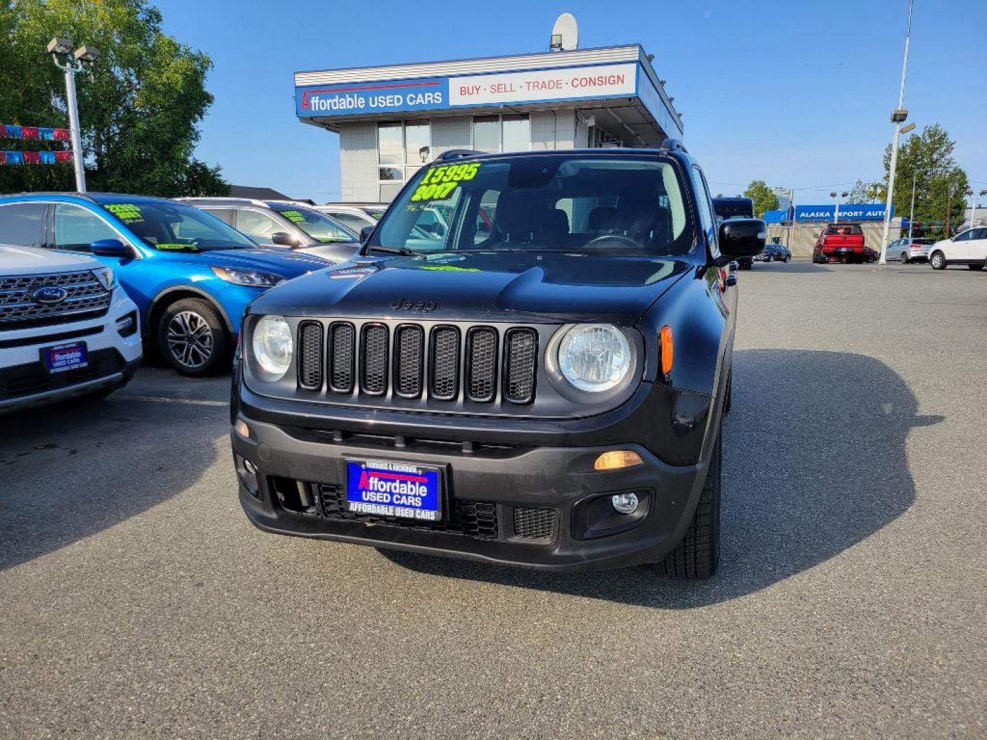 2017 BLACK JEEP RENEGADE LATITUDE (ZACCJBBB9HP) with an 2.4L engine, Automatic transmission, located at 929 East 8th Ave, Anchorage, AK, 99501, (907) 274-2277, 61.214783, -149.866074 - Photo#0