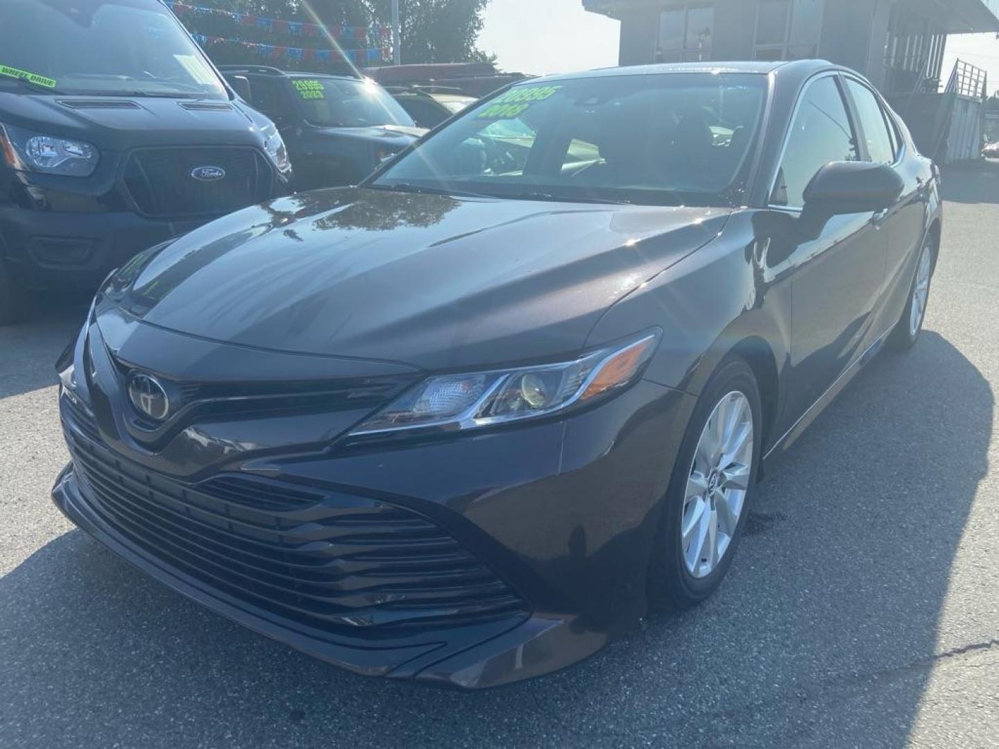 2018 BROWN TOYOTA CAMRY L (4T1B11HK3JU) with an 2.5L engine, Automatic transmission, located at 929 East 8th Ave, Anchorage, AK, 99501, (907) 274-2277, 61.214783, -149.866074 - Photo#0