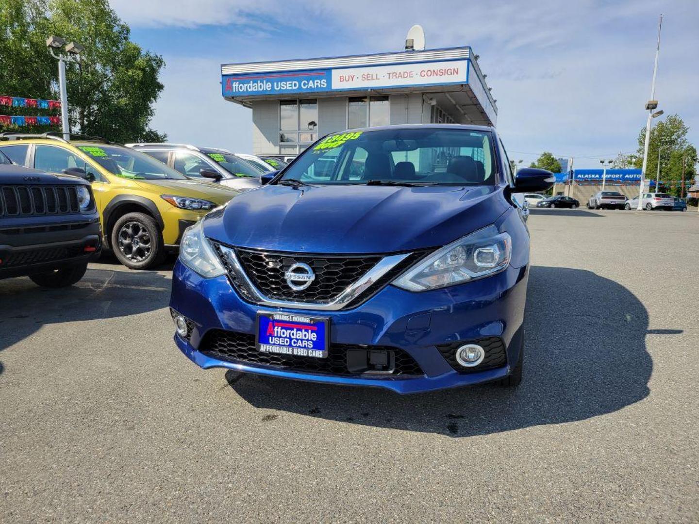 2017 BLUE NISSAN SENTRA S (3N1AB7AP3HY) with an 1.8L engine, Continuously Variable transmission, located at 929 East 8th Ave, Anchorage, AK, 99501, (907) 274-2277, 61.214783, -149.866074 - Photo#0