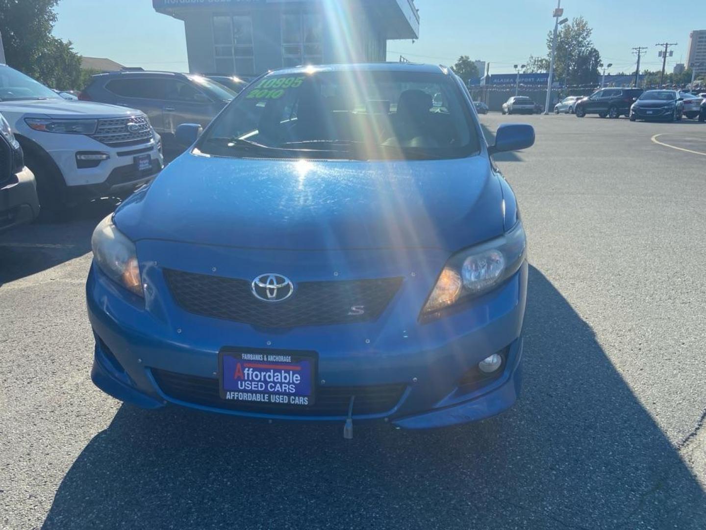 2010 BLUE TOYOTA COROLLA BASE (1NXBU4EE7AZ) with an 1.8L engine, Automatic transmission, located at 929 East 8th Ave, Anchorage, AK, 99501, (907) 274-2277, 61.214783, -149.866074 - Photo#0