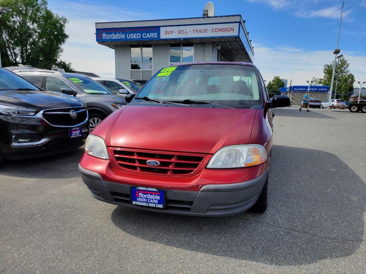 1999 MAROON FORD WINDSTAR LX (2FMZA5149XB) with an 3.8L engine, Automatic transmission, located at 929 East 8th Ave, Anchorage, AK, 99501, (907) 274-2277, 61.214783, -149.866074 - Photo#0