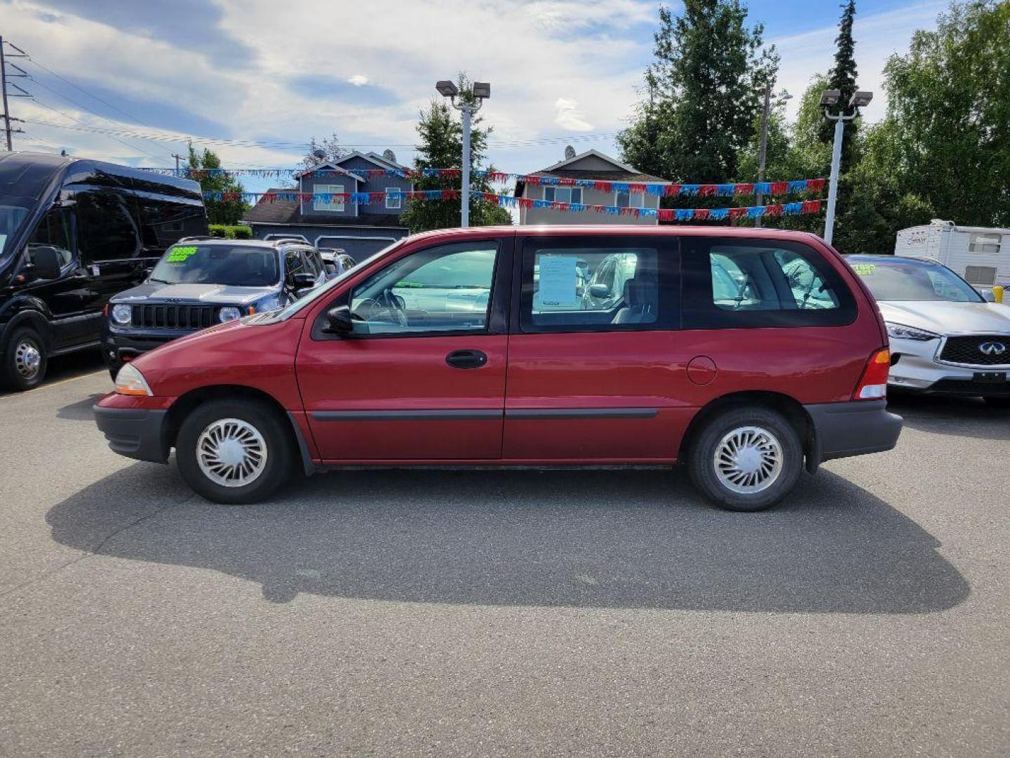 1999 MAROON FORD WINDSTAR LX (2FMZA5149XB) with an 3.8L engine, Automatic transmission, located at 929 East 8th Ave, Anchorage, AK, 99501, (907) 274-2277, 61.214783, -149.866074 - Photo#1