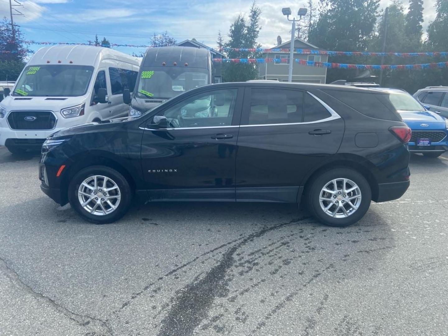 2022 BLACK CHEVROLET EQUINOX LT LT (3GNAXUEVXNL) with an 1.5L engine, Automatic transmission, located at 929 East 8th Ave, Anchorage, AK, 99501, (907) 274-2277, 61.214783, -149.866074 - Photo#1