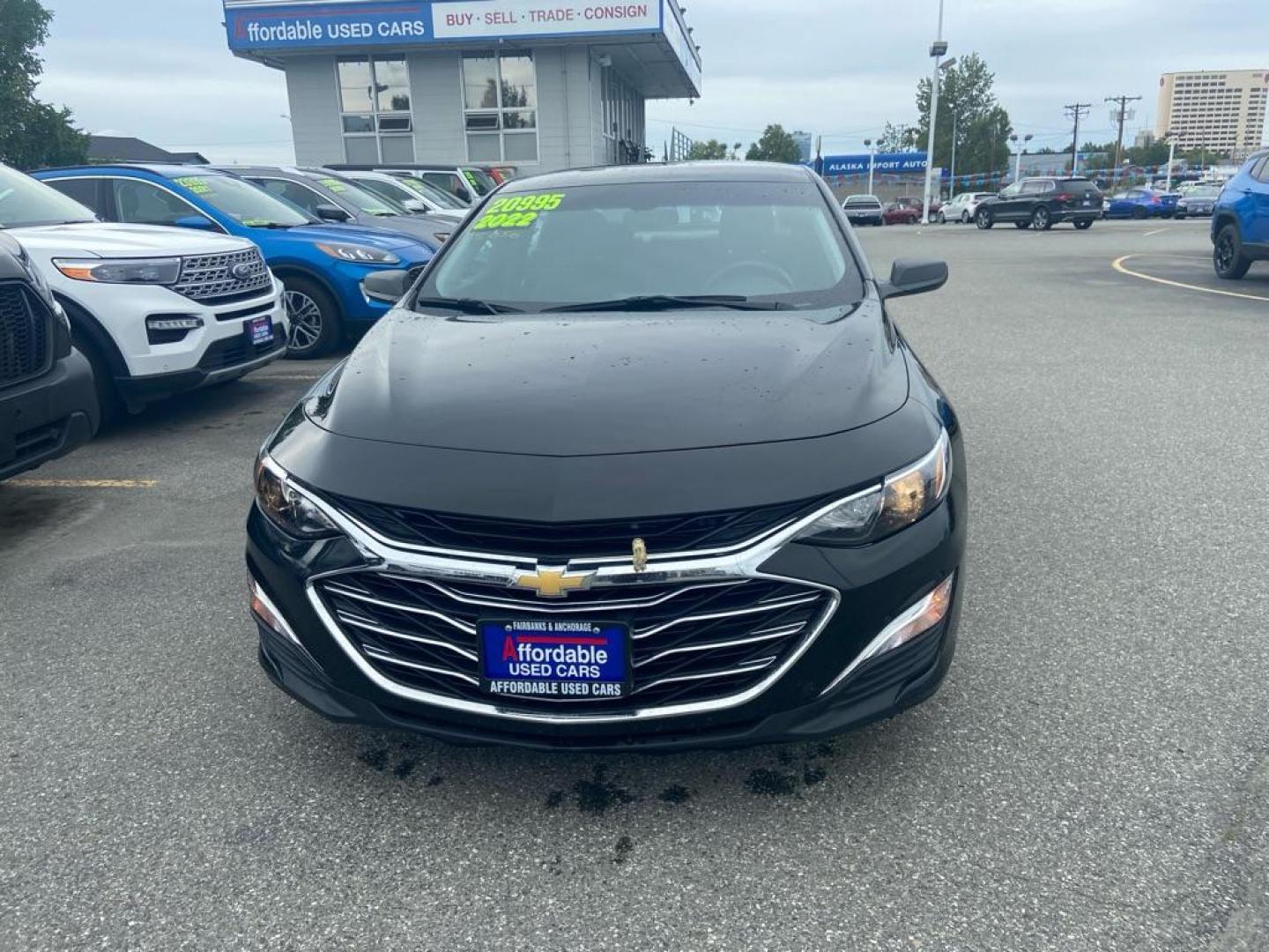 2022 BLACK CHEVROLET MALIBU LS LS (1G1ZB5ST1NF) with an 1.5L engine, Continuously Variable transmission, located at 929 East 8th Ave, Anchorage, AK, 99501, (907) 274-2277, 61.214783, -149.866074 - Photo#0