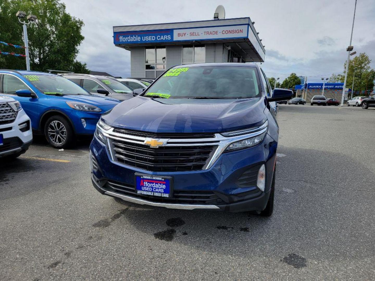 2022 BLUE CHEVROLET EQUINOX LT LT (3GNAXUEVXNL) with an 1.5L engine, Automatic transmission, located at 929 East 8th Ave, Anchorage, AK, 99501, (907) 274-2277, 61.214783, -149.866074 - Photo#0