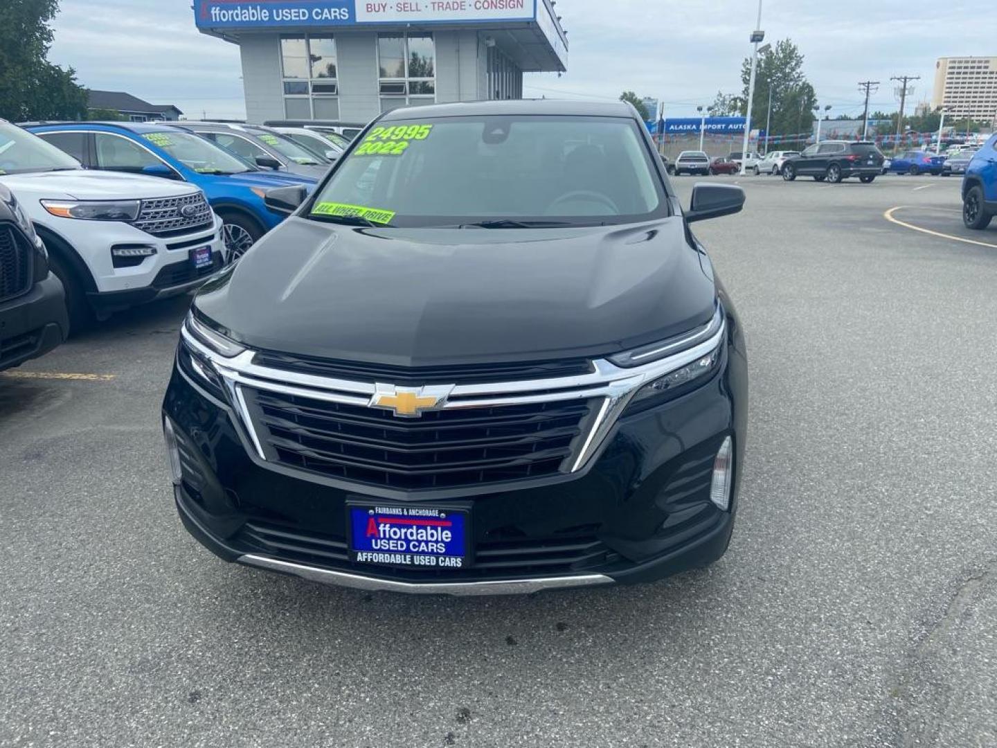 2022 BLACK CHEVROLET EQUINOX LT LT (3GNAXUEV7NL) with an 1.5L engine, Automatic transmission, located at 929 East 8th Ave, Anchorage, AK, 99501, (907) 274-2277, 61.214783, -149.866074 - Photo#0