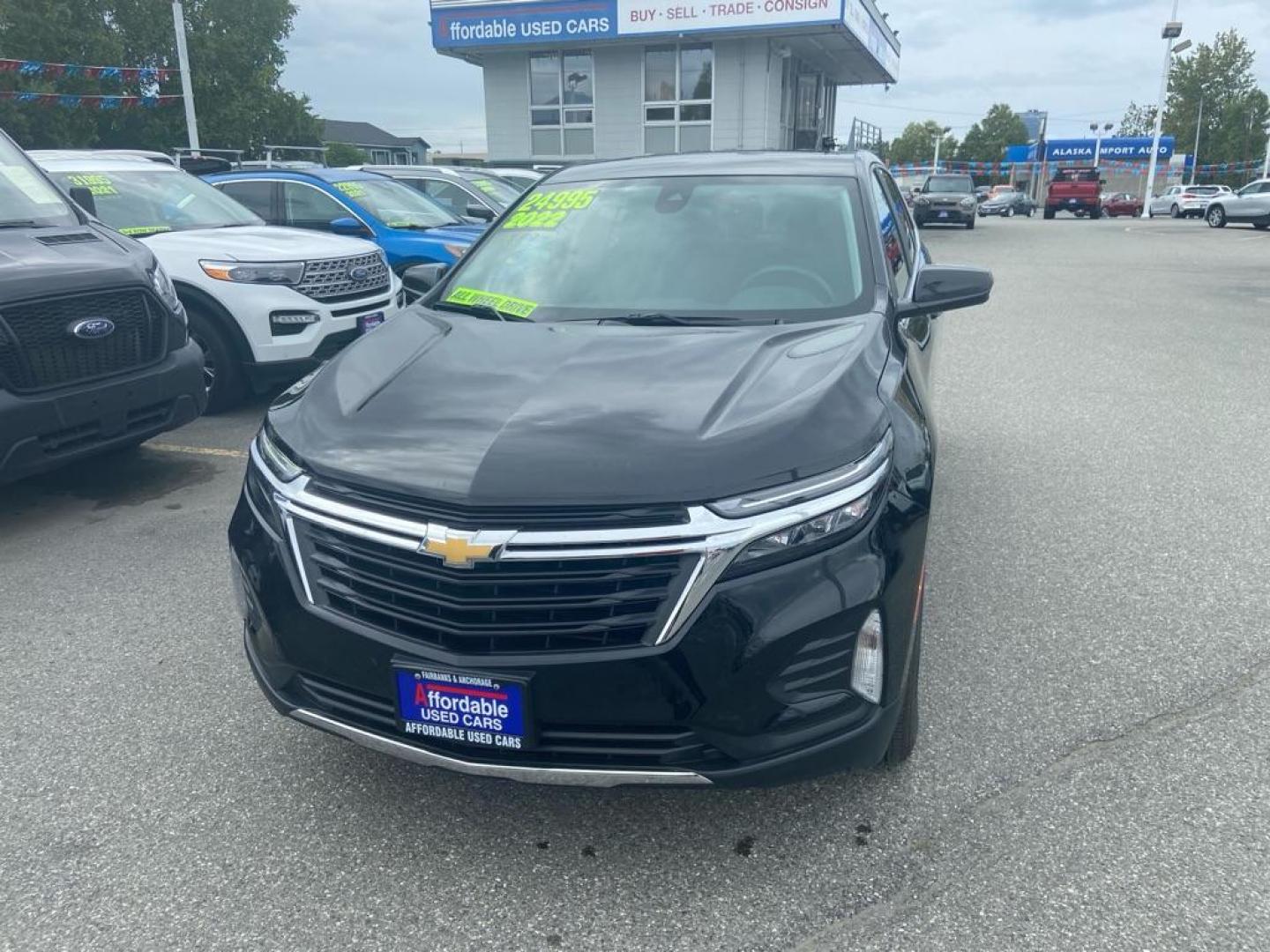 2022 BLACK CHEVROLET EQUINOX LT LT (3GNAXUEV3NL) with an 1.5L engine, Automatic transmission, located at 929 East 8th Ave, Anchorage, AK, 99501, (907) 274-2277, 61.214783, -149.866074 - Photo#0