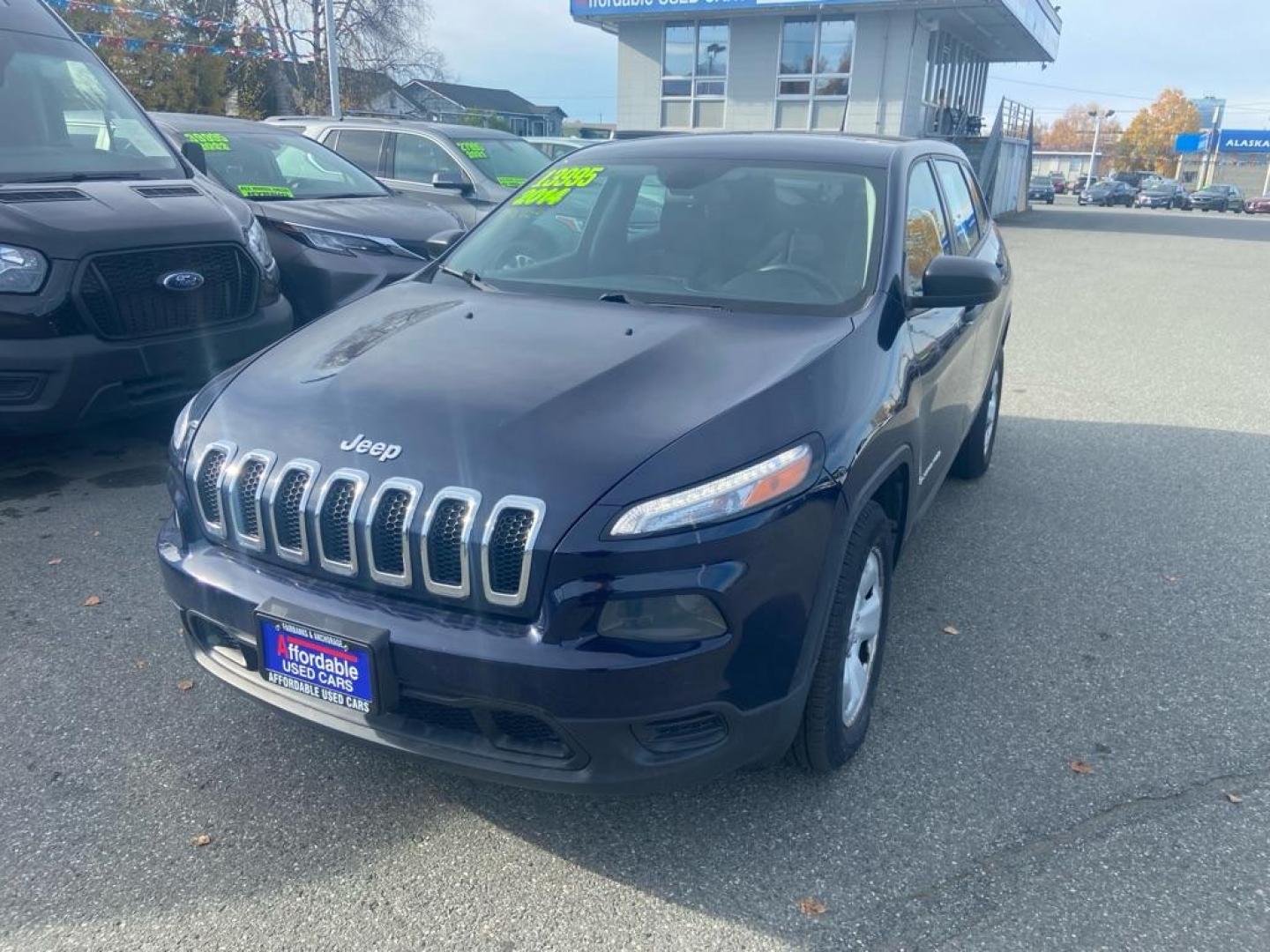 2014 BLUE JEEP CHEROKEE SPORT (1C4PJMAB6EW) with an 2.4L engine, Automatic transmission, located at 929 East 8th Ave, Anchorage, AK, 99501, (907) 274-2277, 61.214783, -149.866074 - Photo#0