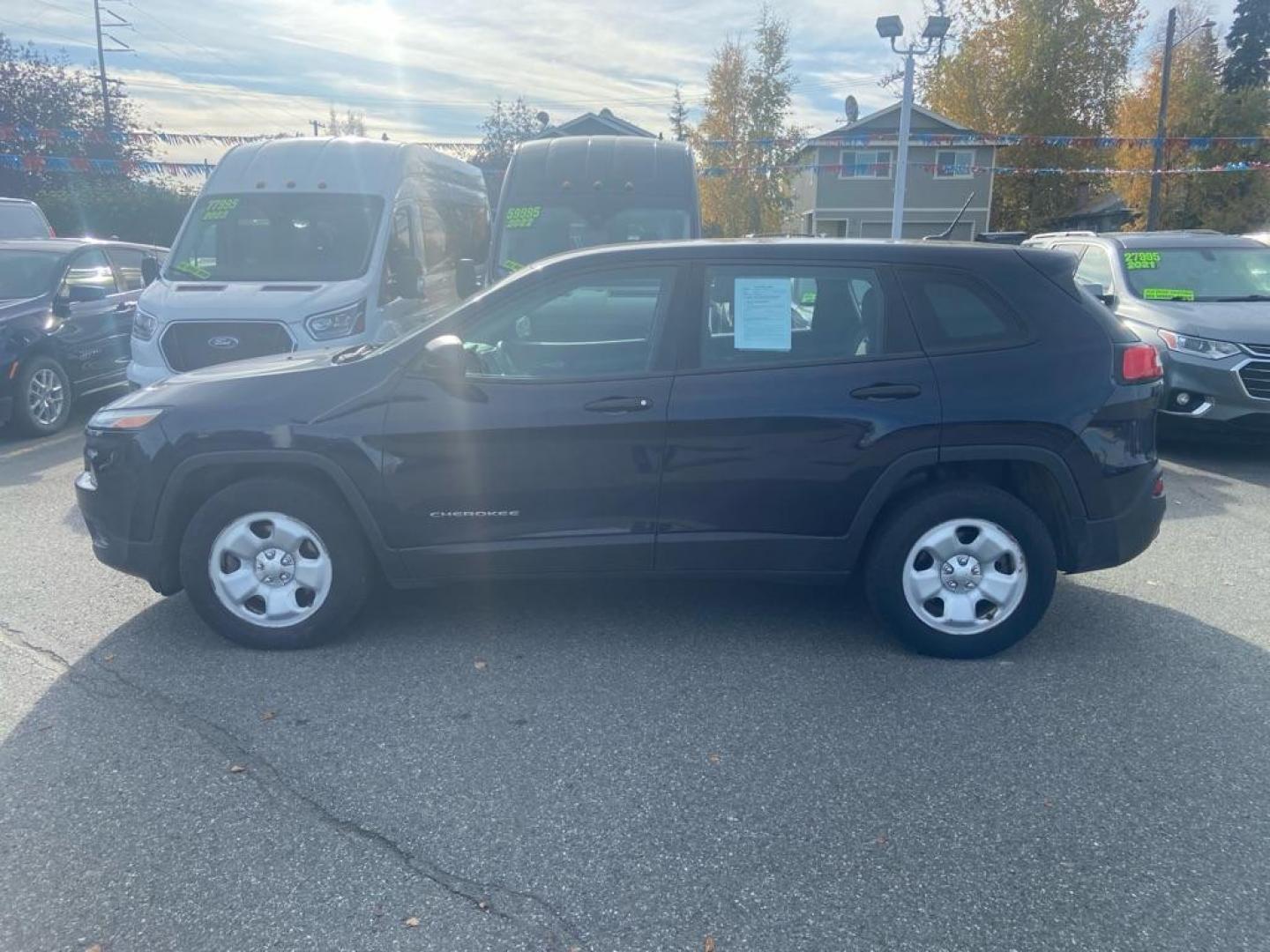 2014 BLUE JEEP CHEROKEE SPORT (1C4PJMAB6EW) with an 2.4L engine, Automatic transmission, located at 929 East 8th Ave, Anchorage, AK, 99501, (907) 274-2277, 61.214783, -149.866074 - Photo#1