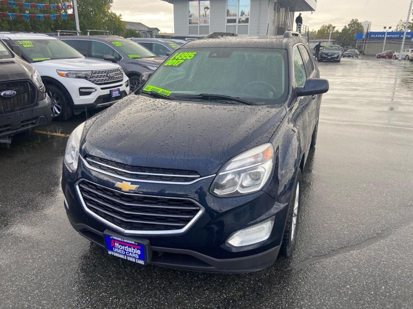 2017 BLUE CHEVROLET EQUINOX LT (2GNFLFEK1H6) with an 2.4L engine, Automatic transmission, located at 929 East 8th Ave, Anchorage, AK, 99501, (907) 274-2277, 61.214783, -149.866074 - Photo#0