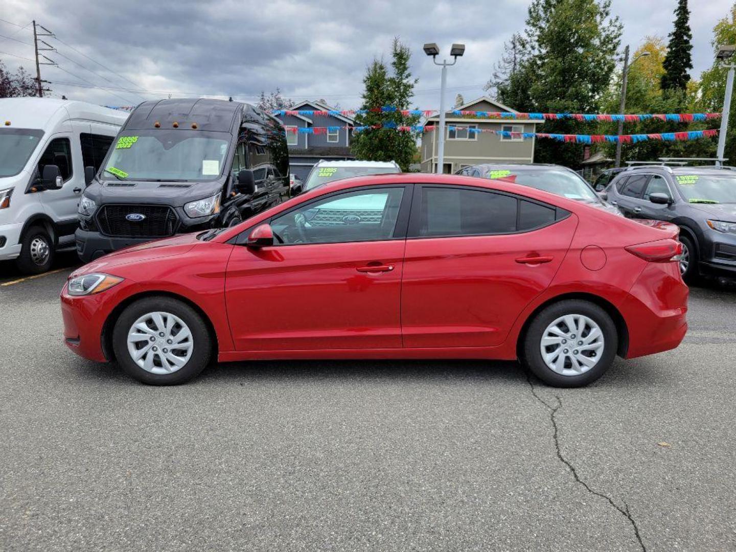 2018 RED HYUNDAI ELANTRA SE (5NPD74LF8JH) with an 2.0L engine, Automatic transmission, located at 929 East 8th Ave, Anchorage, AK, 99501, (907) 274-2277, 61.214783, -149.866074 - Photo#1