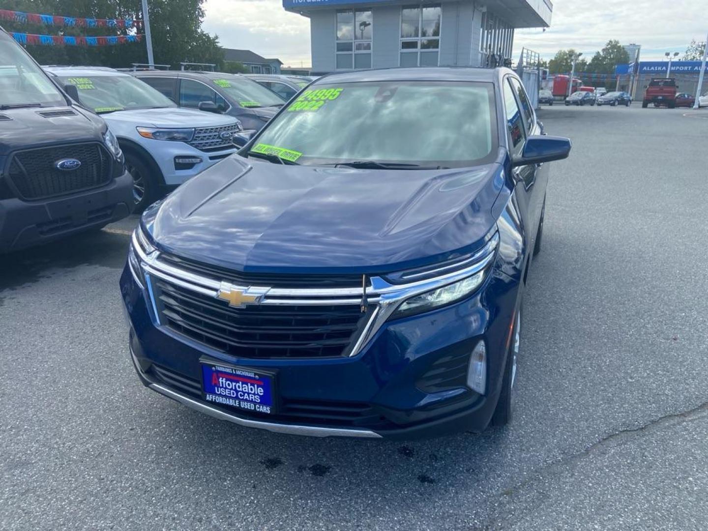 2022 BLUE CHEVROLET EQUINOX LT (3GNAXUEV3NL) with an 1.5L engine, Automatic transmission, located at 929 East 8th Ave, Anchorage, AK, 99501, (907) 274-2277, 61.214783, -149.866074 - Photo#0