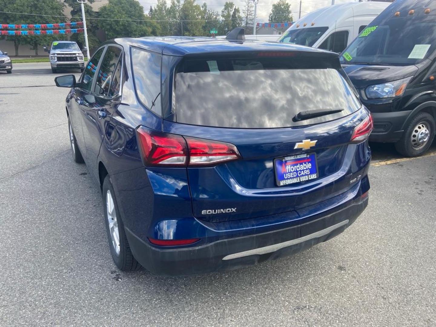 2022 BLUE CHEVROLET EQUINOX LT (3GNAXUEV3NL) with an 1.5L engine, Automatic transmission, located at 929 East 8th Ave, Anchorage, AK, 99501, (907) 274-2277, 61.214783, -149.866074 - Photo#2