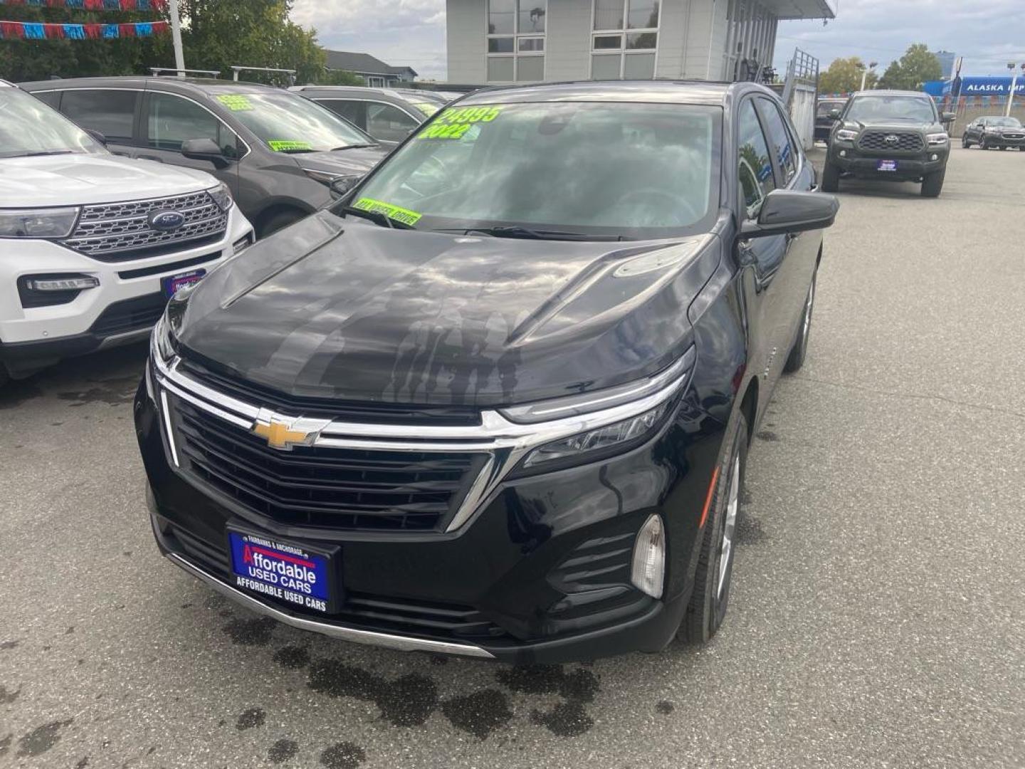 2022 BLACK CHEVROLET EQUINOX LT LT (3GNAXUEV3NL) with an 1.5L engine, Automatic transmission, located at 929 East 8th Ave, Anchorage, AK, 99501, (907) 274-2277, 61.214783, -149.866074 - Photo#0