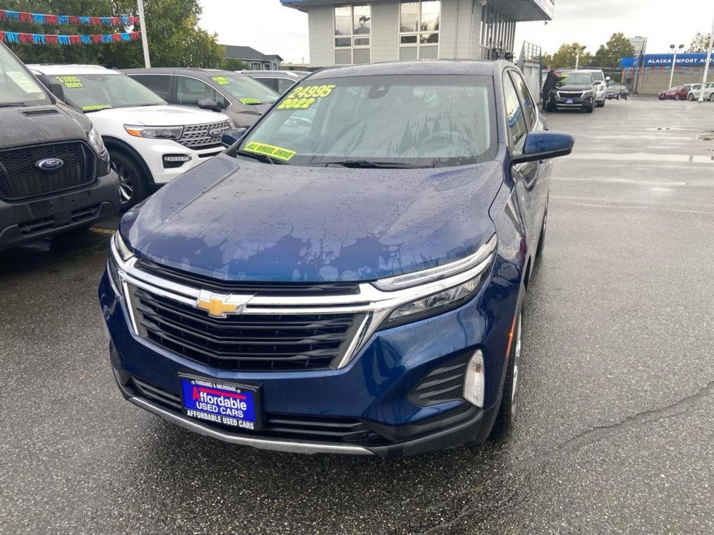 2022 BLUE CHEVROLET EQUINOX LT LT (3GNAXUEV8NL) with an 1.5L engine, Automatic transmission, located at 929 East 8th Ave, Anchorage, AK, 99501, (907) 274-2277, 61.214783, -149.866074 - Photo#0