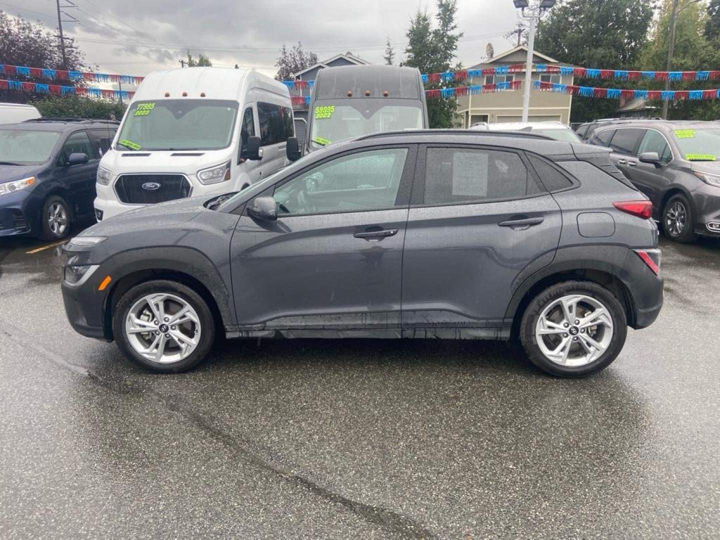 2023 GRAY HYUNDAI KONA SEL SEL (KM8K6CAB3PU) with an 2.0L engine, Continuously Variable transmission, located at 929 East 8th Ave, Anchorage, AK, 99501, (907) 274-2277, 61.214783, -149.866074 - Photo#1