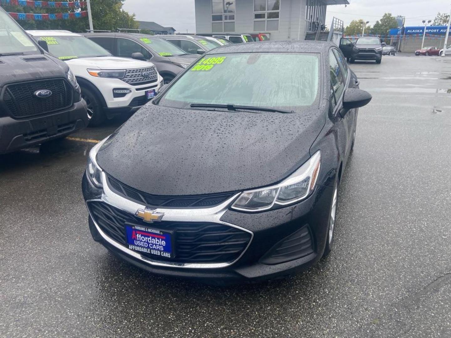 2019 BLACK CHEVROLET CRUZE LS (3G1BC6SM0KS) with an 1.4L engine, Automatic transmission, located at 929 East 8th Ave, Anchorage, AK, 99501, (907) 274-2277, 61.214783, -149.866074 - Photo#0