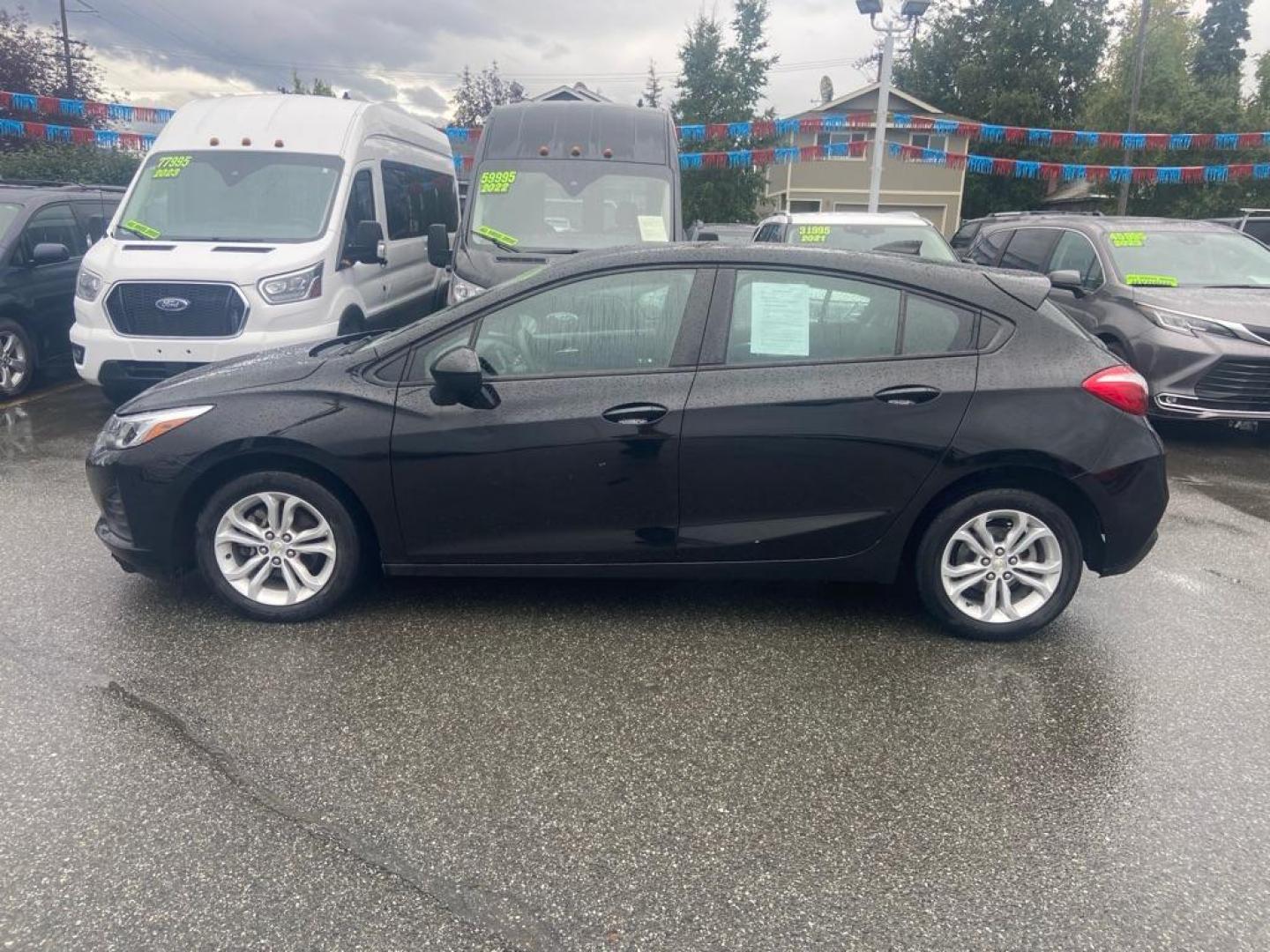 2019 BLACK CHEVROLET CRUZE LS (3G1BC6SM0KS) with an 1.4L engine, Automatic transmission, located at 929 East 8th Ave, Anchorage, AK, 99501, (907) 274-2277, 61.214783, -149.866074 - Photo#1