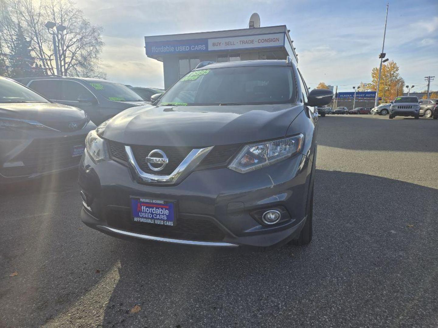 2015 BLUE NISSAN ROGUE SV (5N1AT2MV4FC) with an 2.5L engine, Continuously Variable transmission, located at 929 East 8th Ave, Anchorage, AK, 99501, (907) 274-2277, 61.214783, -149.866074 - Photo#0