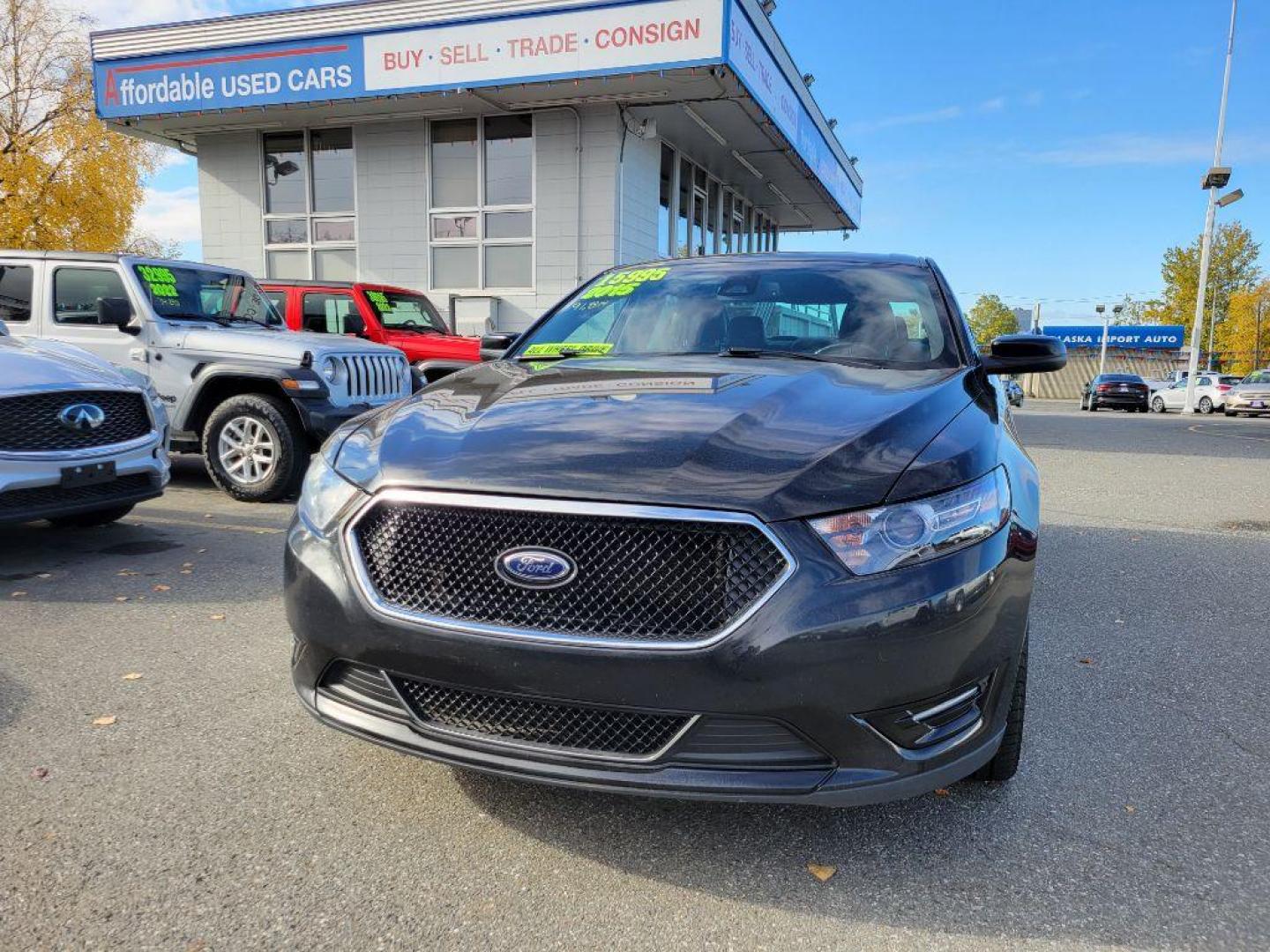 2015 BLACK FORD TAURUS SHO (1FAHP2KT3FG) with an 3.5L engine, Automatic transmission, located at 929 East 8th Ave, Anchorage, AK, 99501, (907) 274-2277, 61.214783, -149.866074 - Photo#0