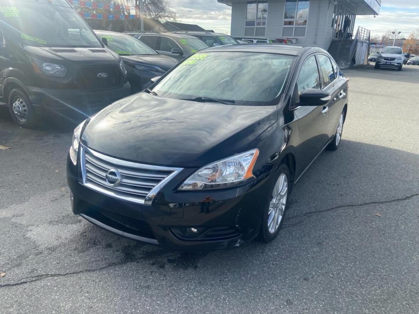 2014 BLACK NISSAN SENTRA S (3N1AB7AP8EY) with an 1.8L engine, Continuously Variable transmission, located at 929 East 8th Ave, Anchorage, AK, 99501, (907) 274-2277, 61.214783, -149.866074 - Photo#0