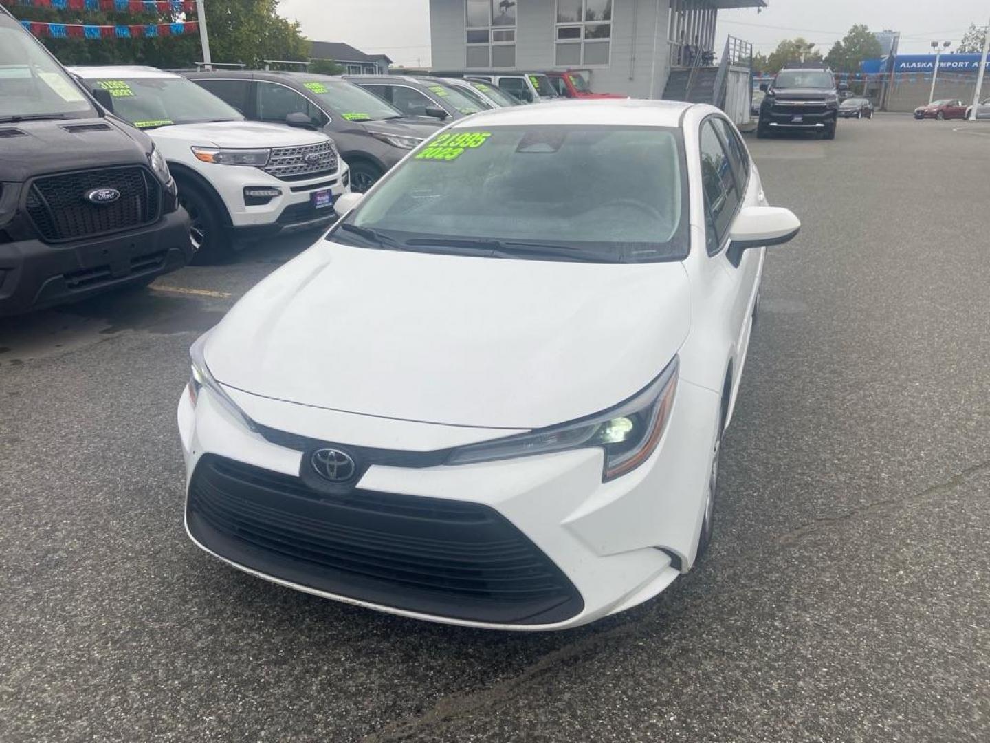 2023 WHITE TOYOTA COROLLA LE LE (5YFB4MDE7PP) with an 2.0L engine, Automatic transmission, located at 929 East 8th Ave, Anchorage, AK, 99501, (907) 274-2277, 61.214783, -149.866074 - Photo#0