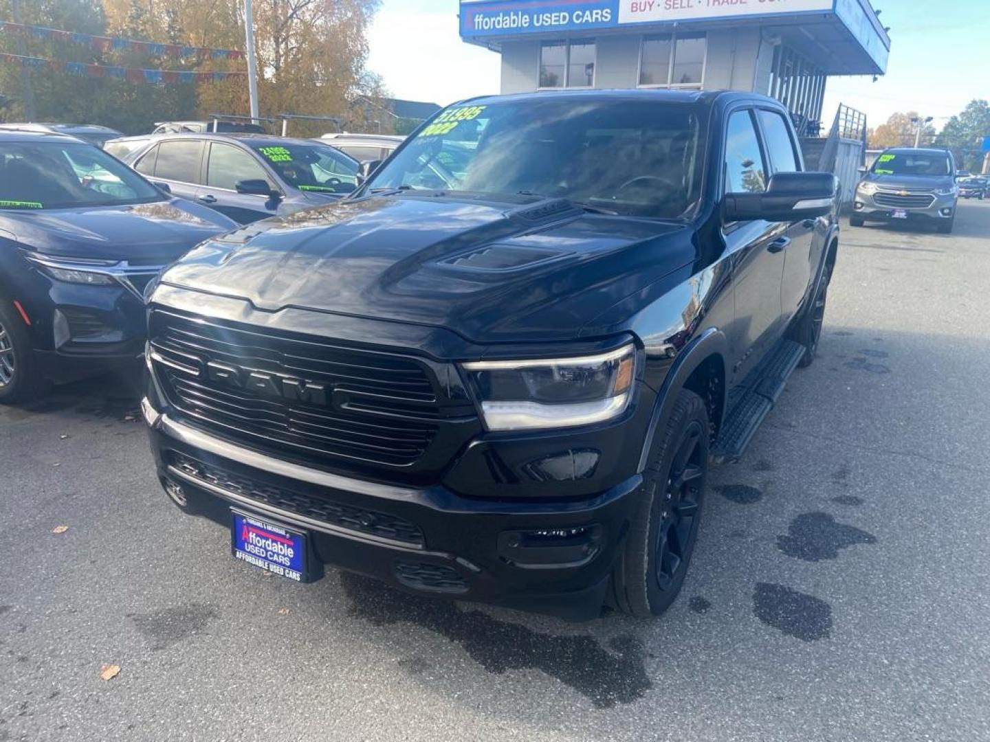 2022 BLACK RAM 1500 LARAMIE (1C6SRFJTXNN) with an 5.7L engine, Automatic transmission, located at 929 East 8th Ave, Anchorage, AK, 99501, (907) 274-2277, 61.214783, -149.866074 - Photo#0