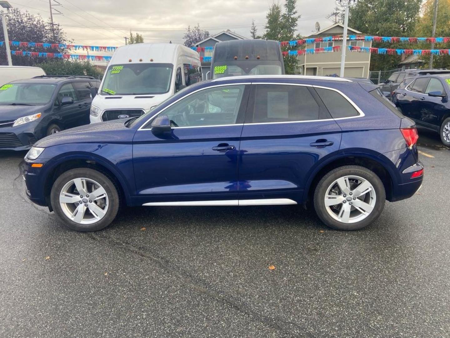 2018 BLUE AUDI Q5 PREMIUM PLUS (WA1BNAFY4J2) with an 2.0L engine, Automatic transmission, located at 929 East 8th Ave, Anchorage, AK, 99501, (907) 274-2277, 61.214783, -149.866074 - Photo#1