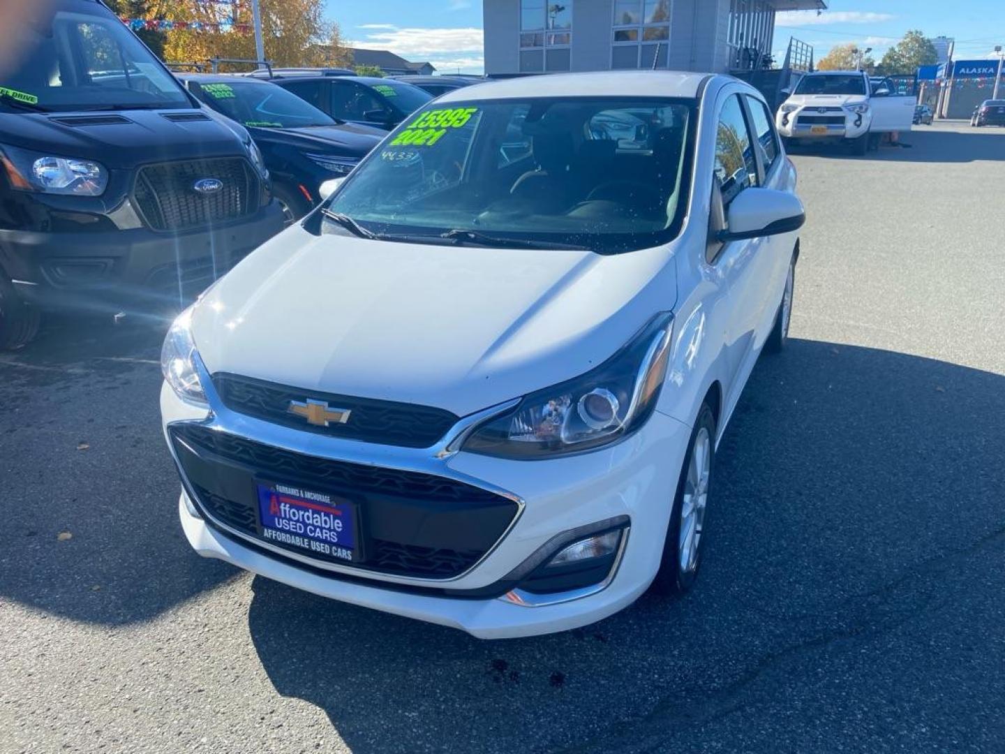 2021 WHITE CHEVROLET SPARK 1LT (KL8CD6SA7MC) with an 1.4L engine, Continuously Variable transmission, located at 929 East 8th Ave, Anchorage, AK, 99501, (907) 274-2277, 61.214783, -149.866074 - Photo#0