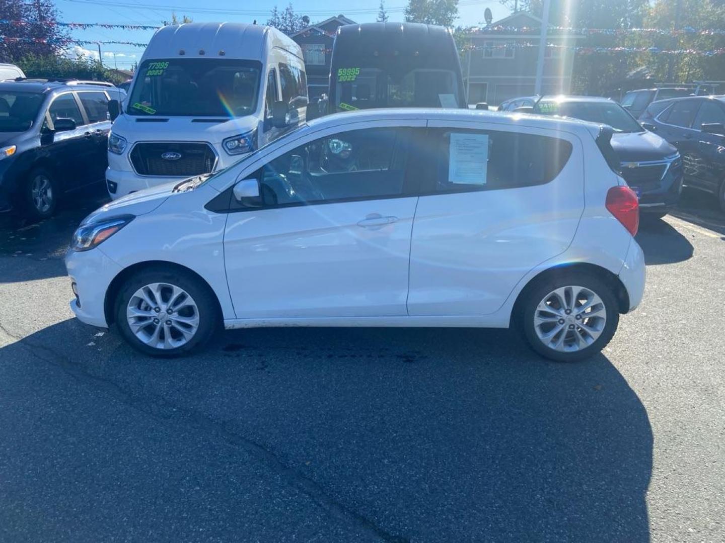 2021 WHITE CHEVROLET SPARK 1LT (KL8CD6SA7MC) with an 1.4L engine, Continuously Variable transmission, located at 929 East 8th Ave, Anchorage, AK, 99501, (907) 274-2277, 61.214783, -149.866074 - Photo#1